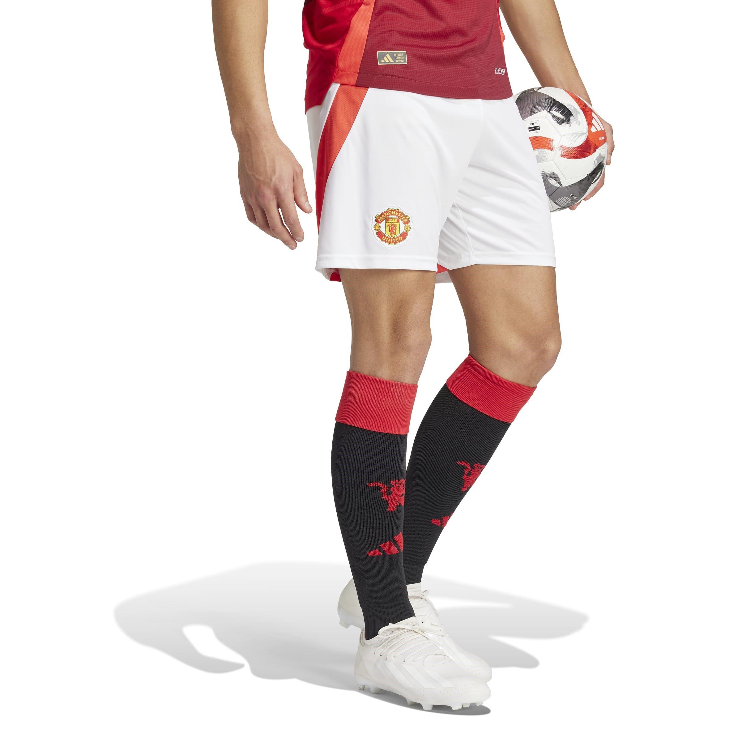 Hvid - adidas - Manchester United Home Shorts 2024 2025 Adults - 4