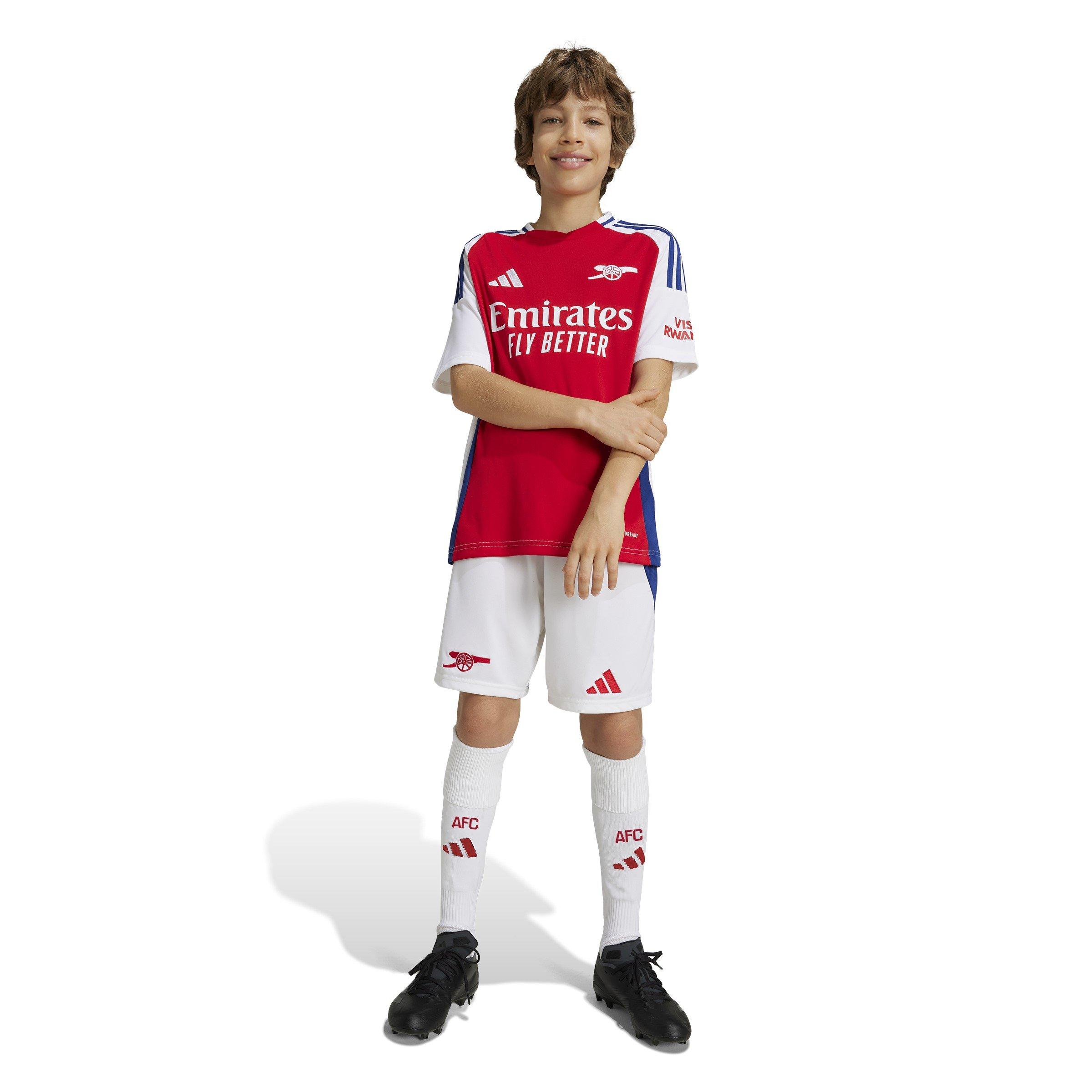 White - adidas - Arsenal Home Shorts 2024 2025 Juniors - 4