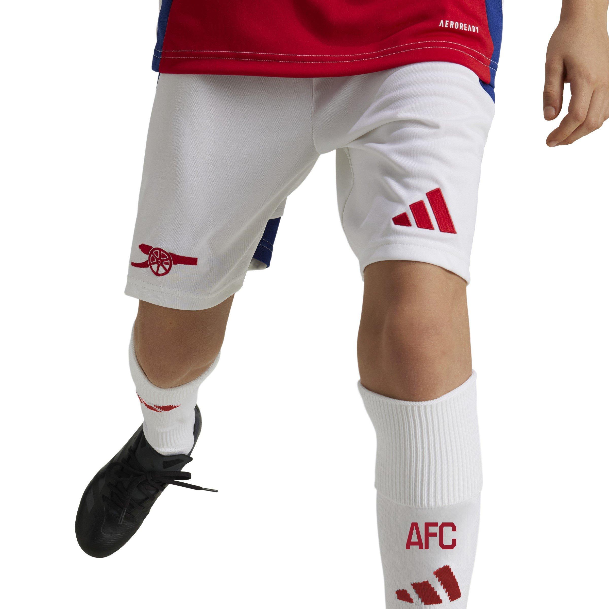 White - adidas - Arsenal Home Shorts 2024 2025 Juniors - 6