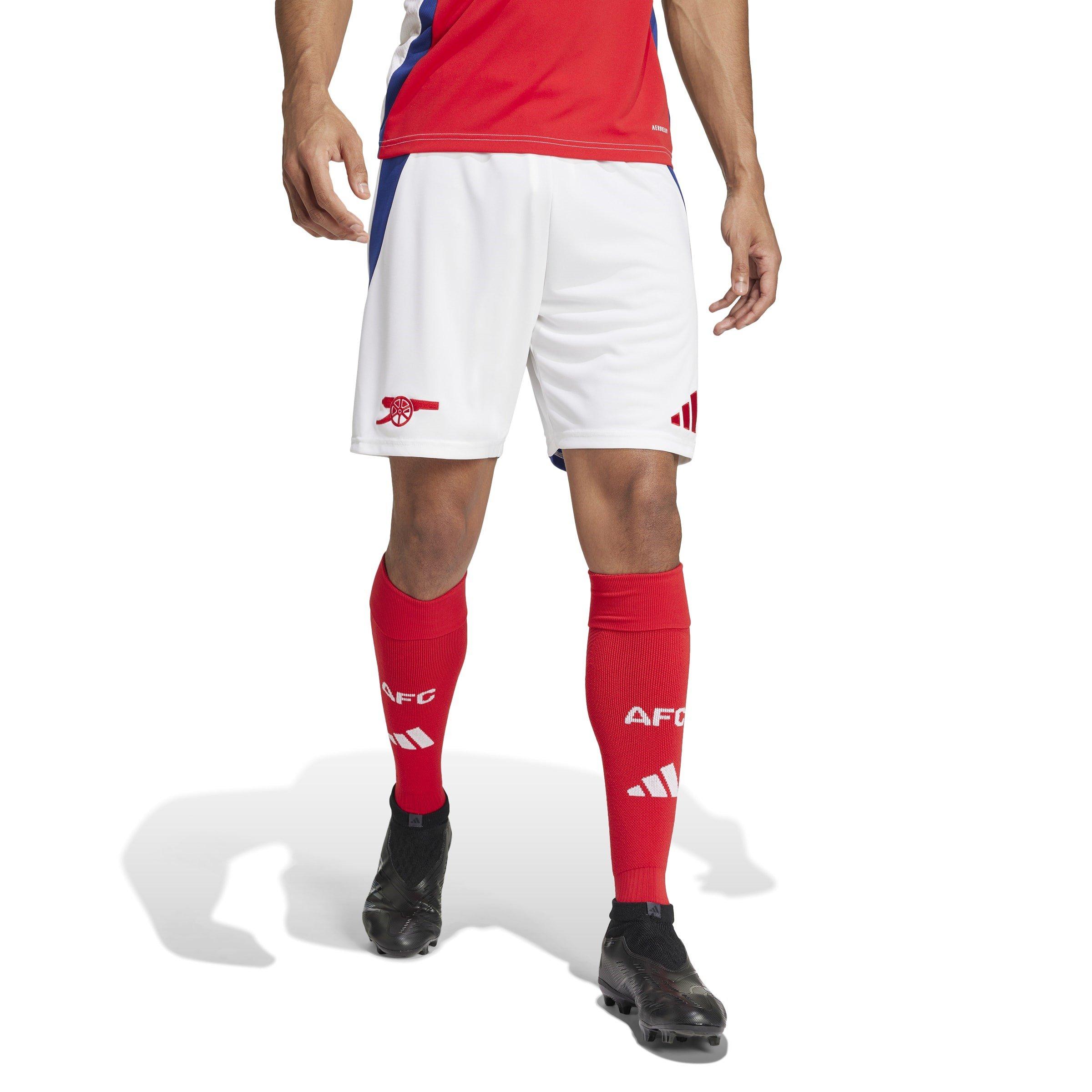 White - adidas - Arsenal Home Shorts 2024 2025 Adults - 2