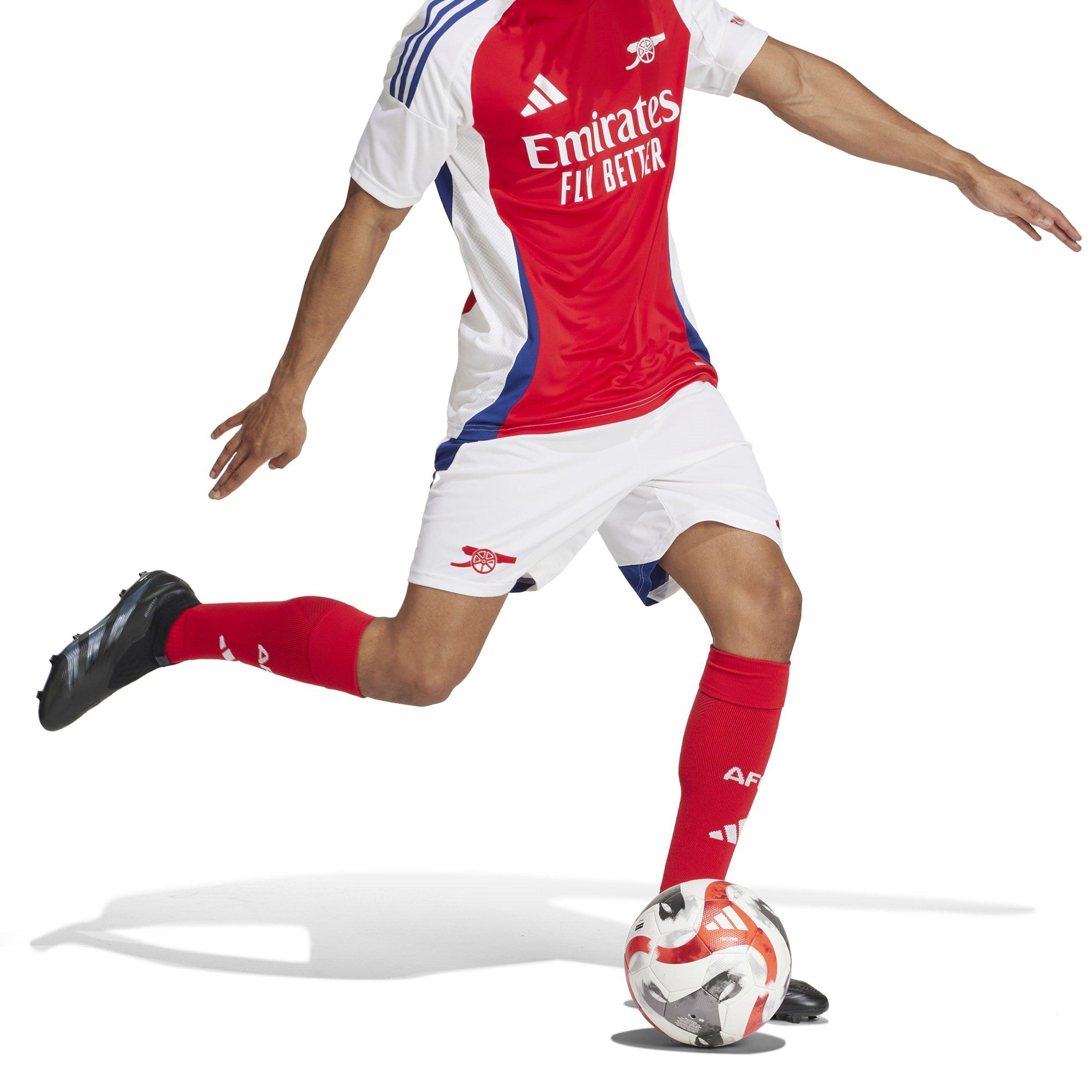 White - adidas - Arsenal Home Shorts 2024 2025 Adults - 4