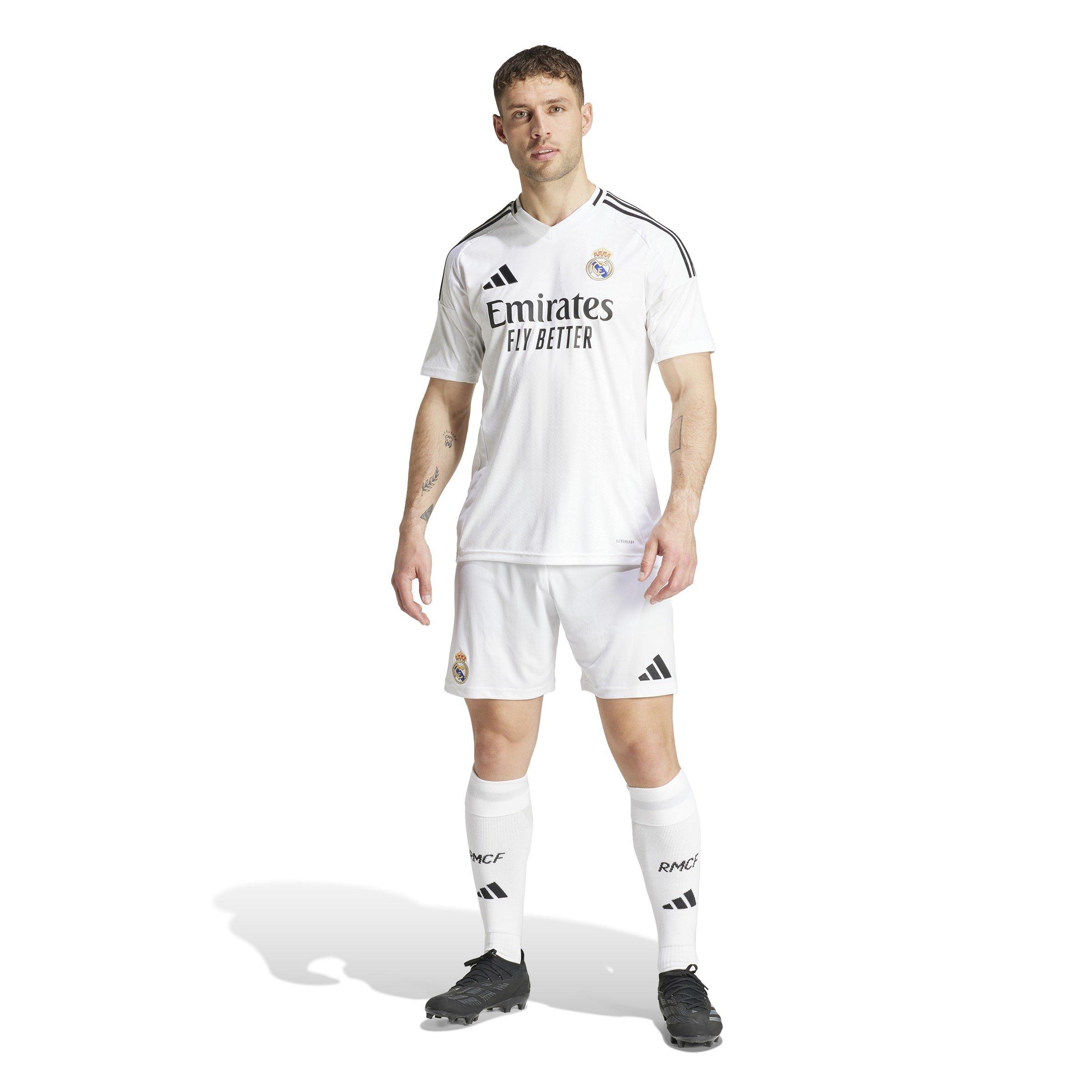 Weiß - adidas - Real Madrid Home Shorts 2024 2025 Adults - 7