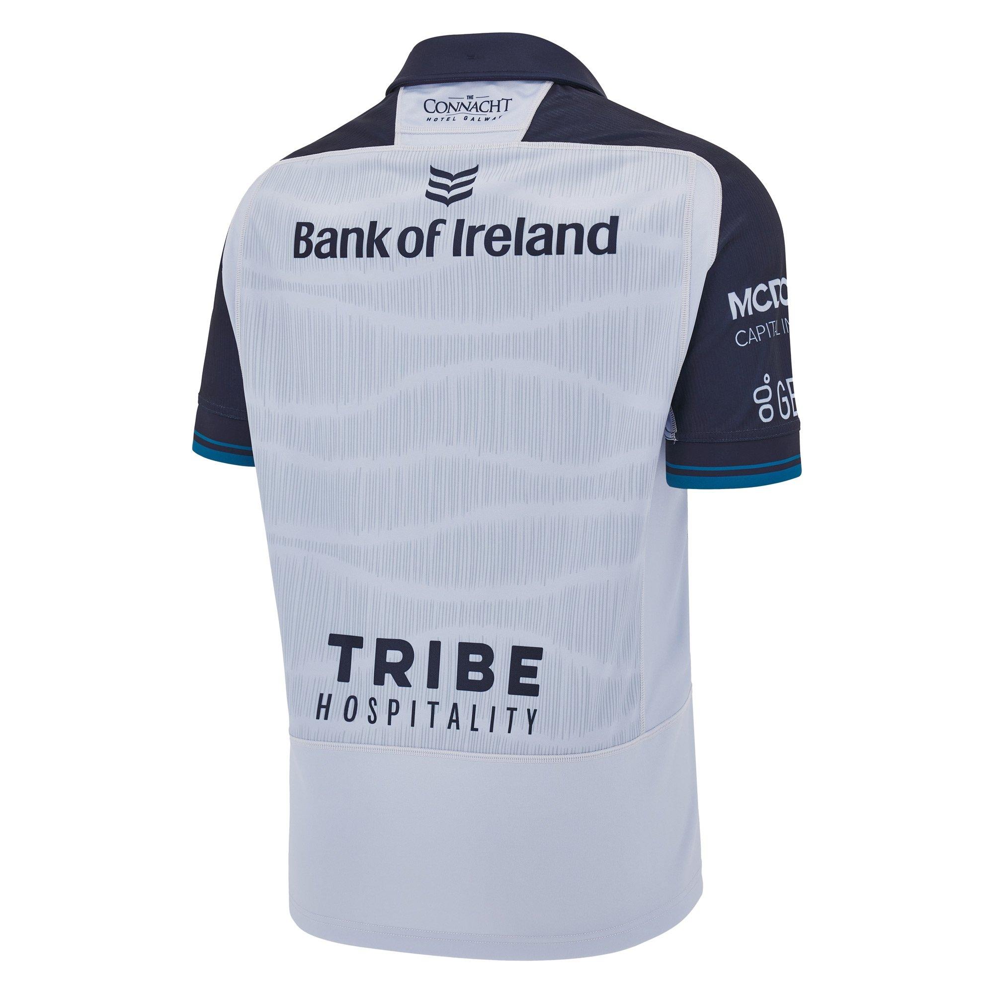 Silver/Blue - Macron - Connacht Away Shirt 2024 2025 Adults - 2
