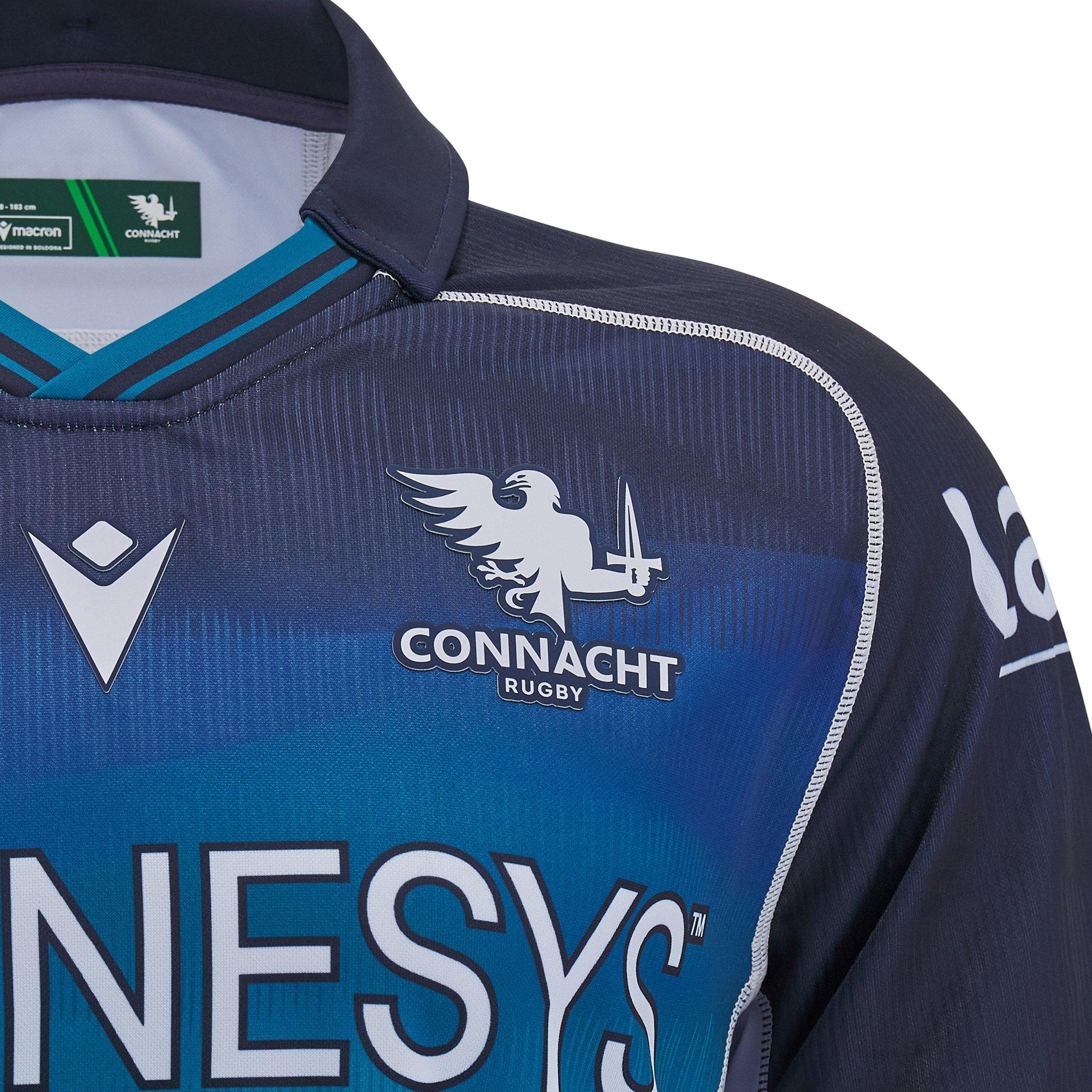 Silver/Blue - Macron - Connacht Away Shirt 2024 2025 Adults - 3