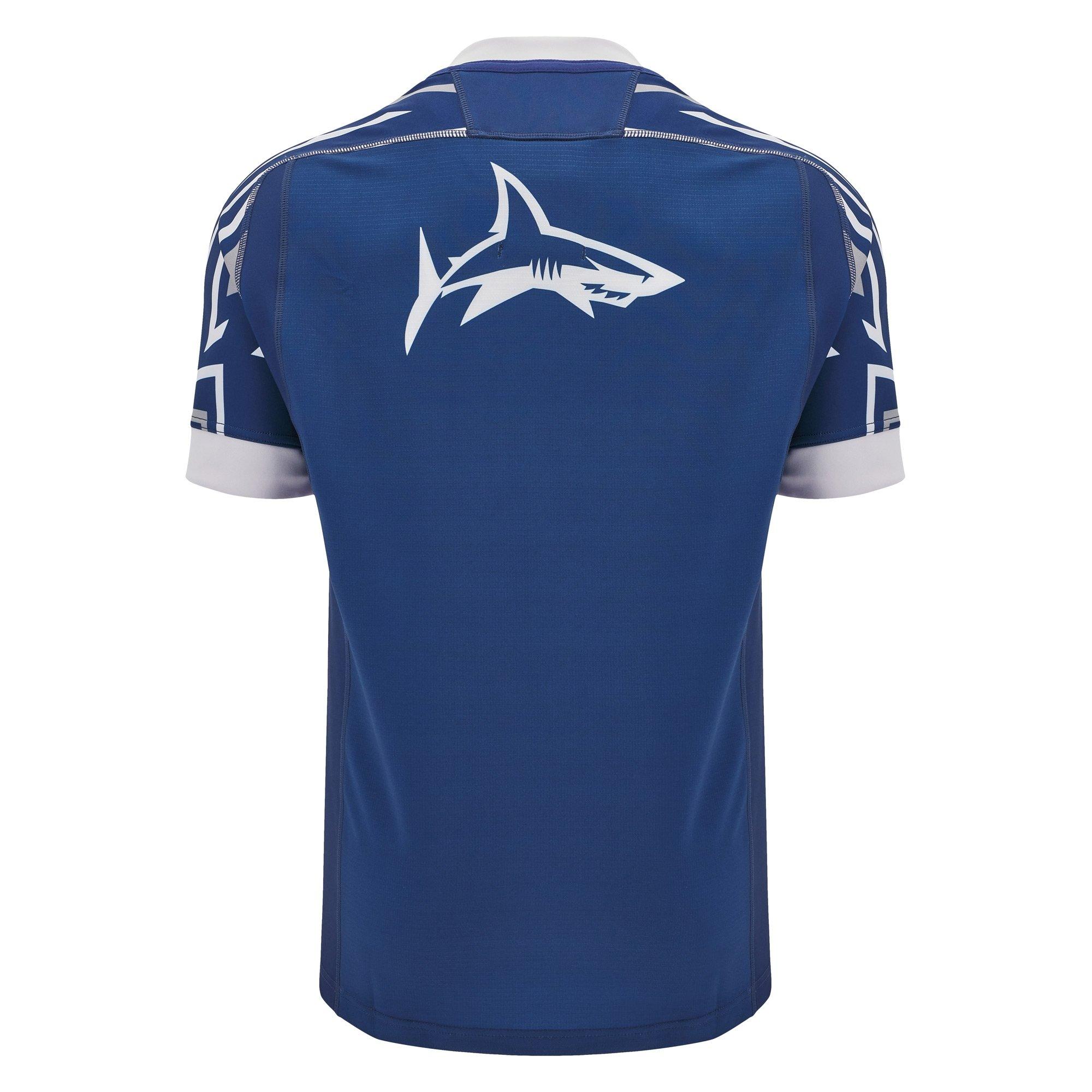 Marineblå - Macron - Sale Sharks Training Shirt 2024 2025 Adults - 2