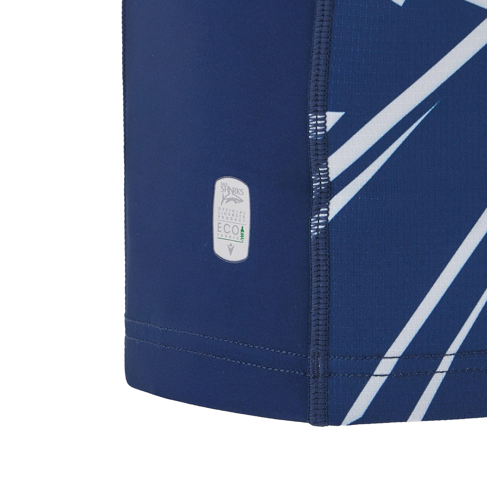 Marineblå - Macron - Sale Sharks Training Shirt 2024 2025 Adults - 5