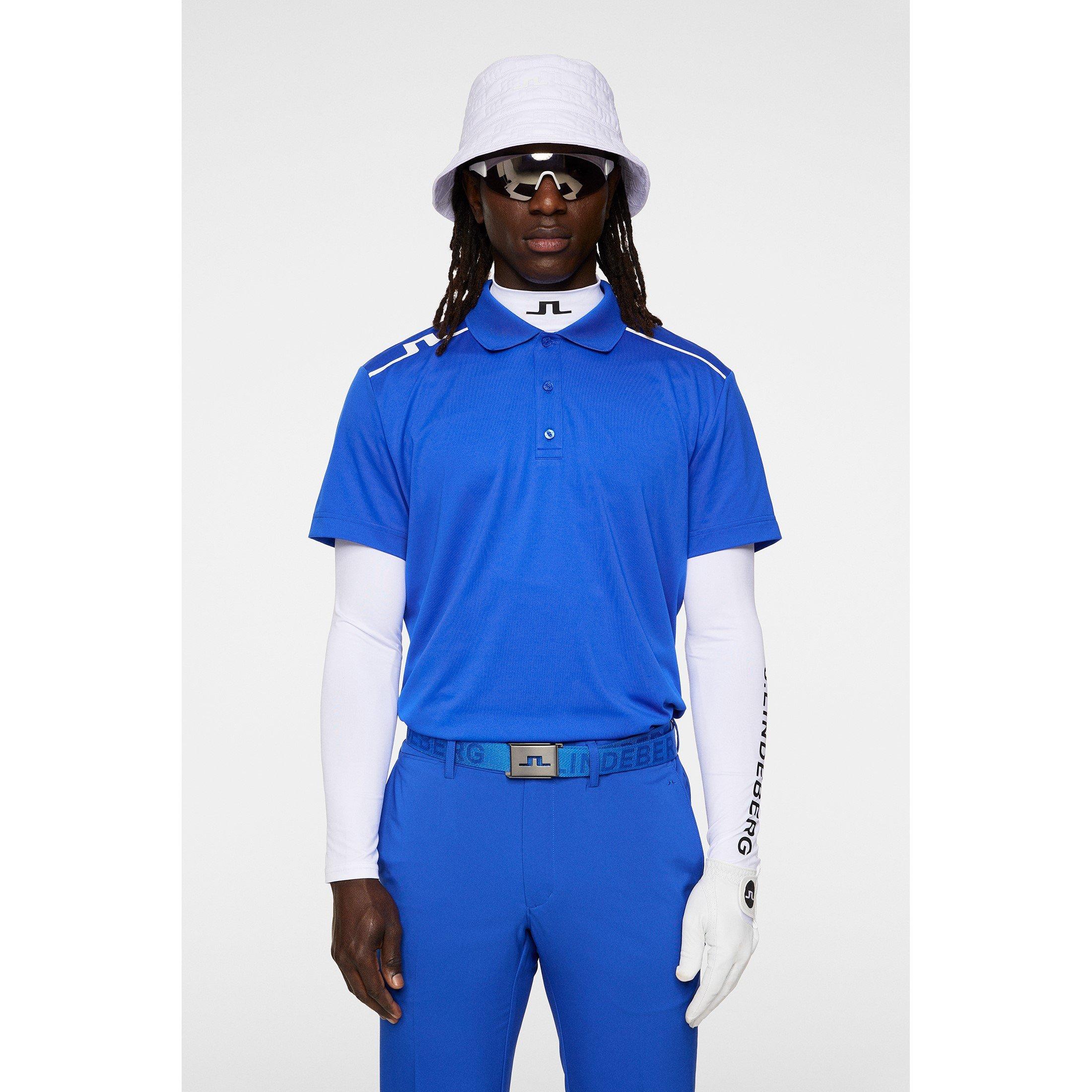 Club Blue - J Lindeberg Golf - JLG Lionel Short-Sleeve Performance Polo Shirt - 2
