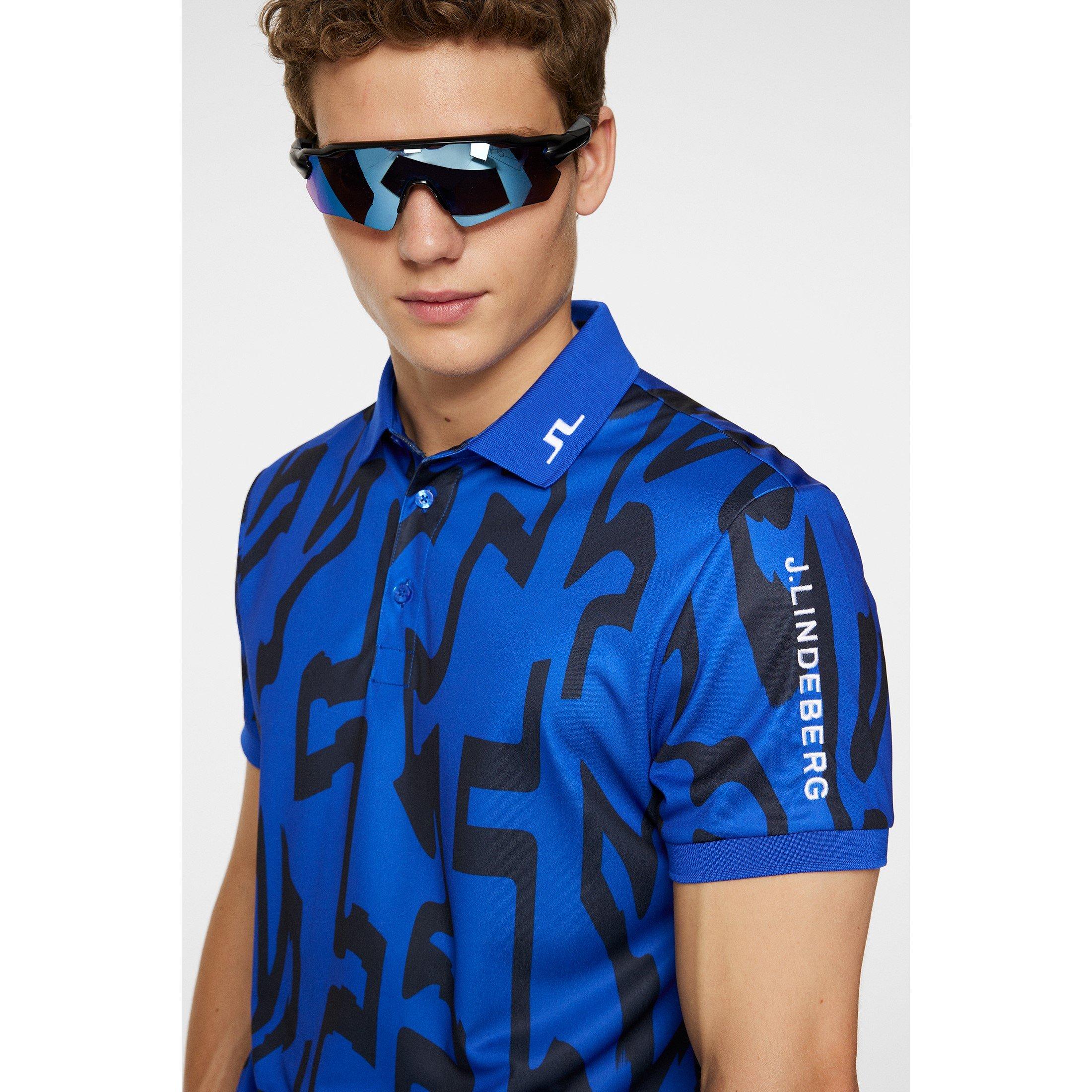 G Bridge Blue - J Lindeberg Golf - JLG Tour Tech Short-Sleeve Performance Polo Shirt - 5