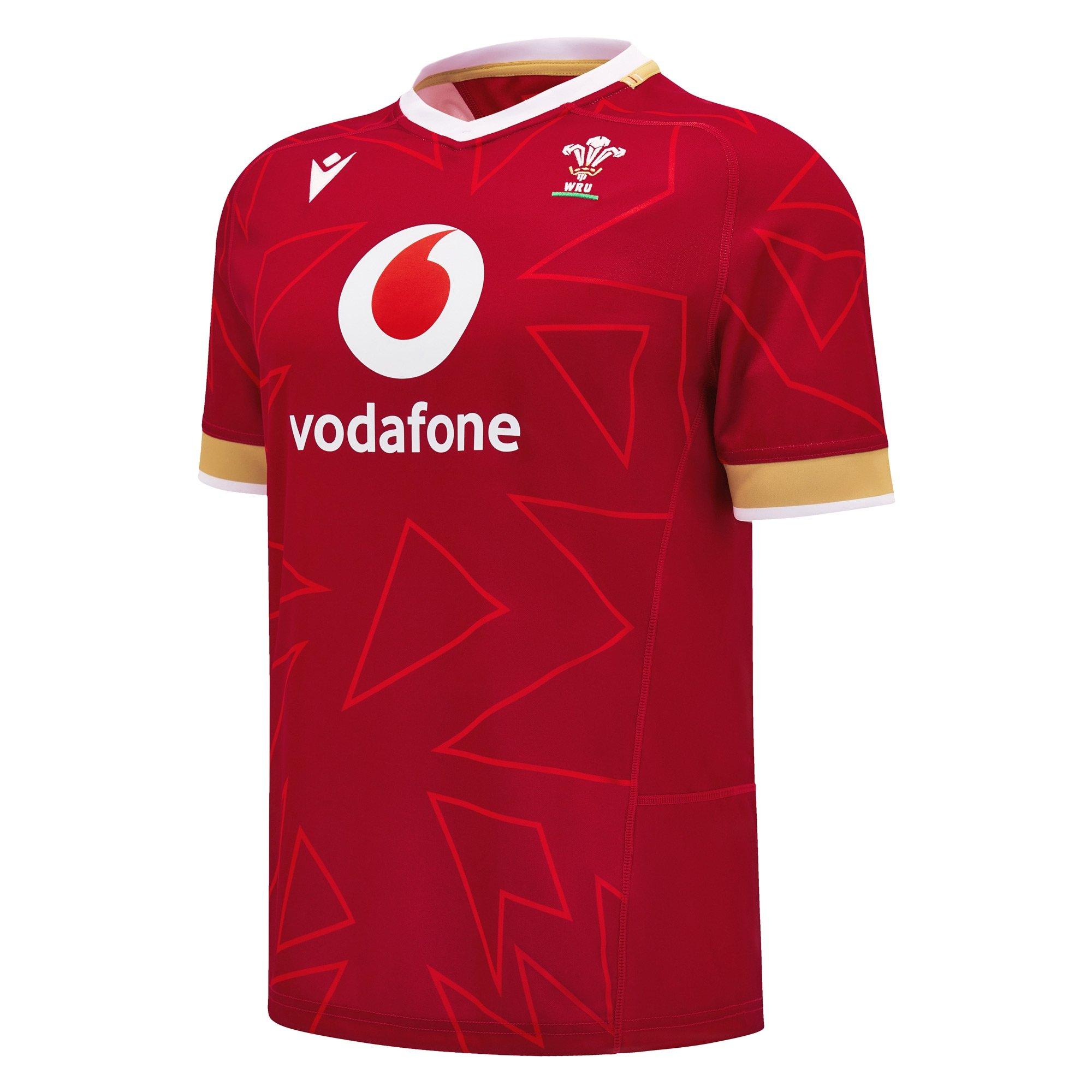 Red - Macron - Wales Rugby Home Pathway Shirt 2024 Adults - 1