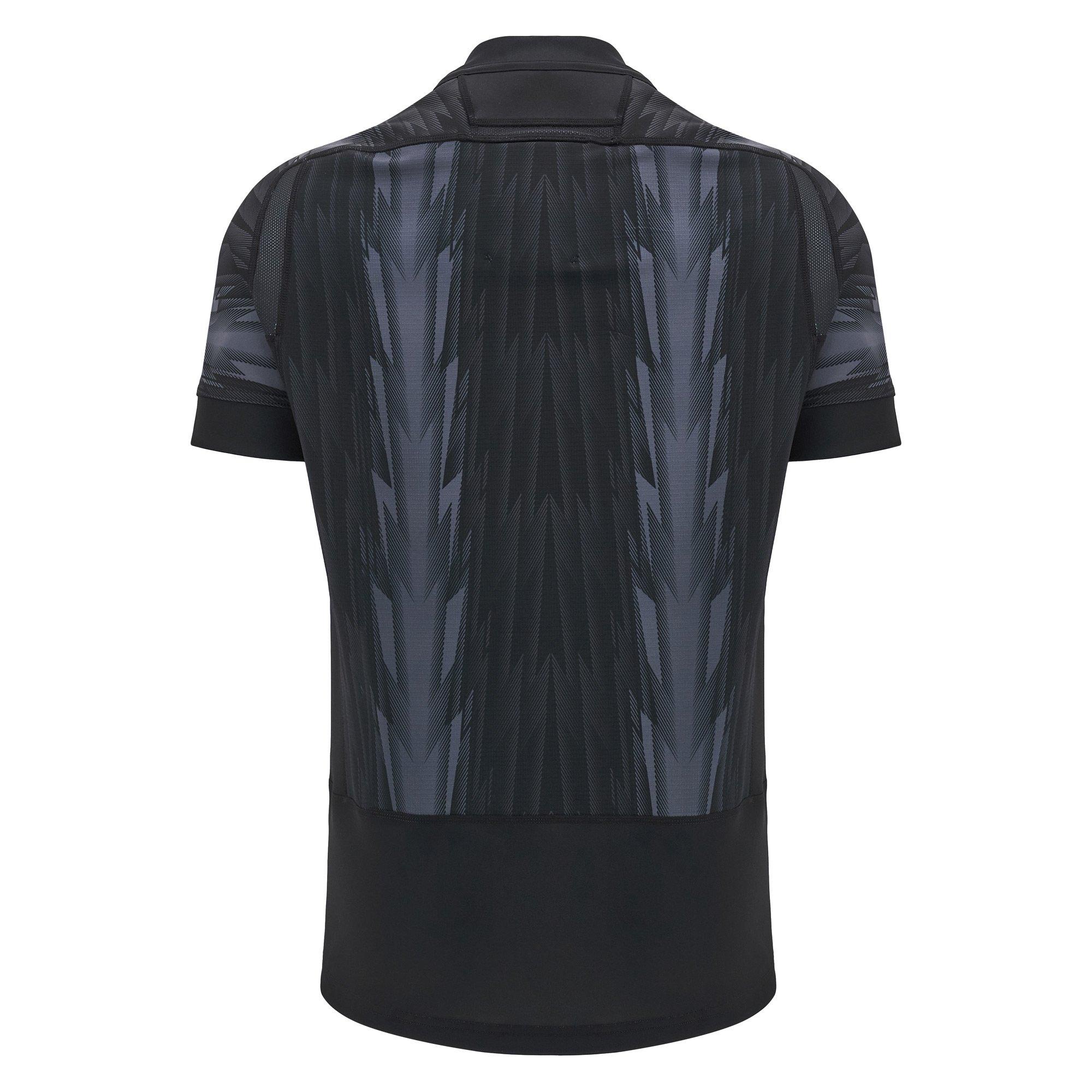 Schwarz - Macron - Wales Rugby Training Shirt 2024 Adults - 2