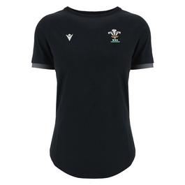 Macron Wales Rugby Union Travel T Shirt 2024 Womens