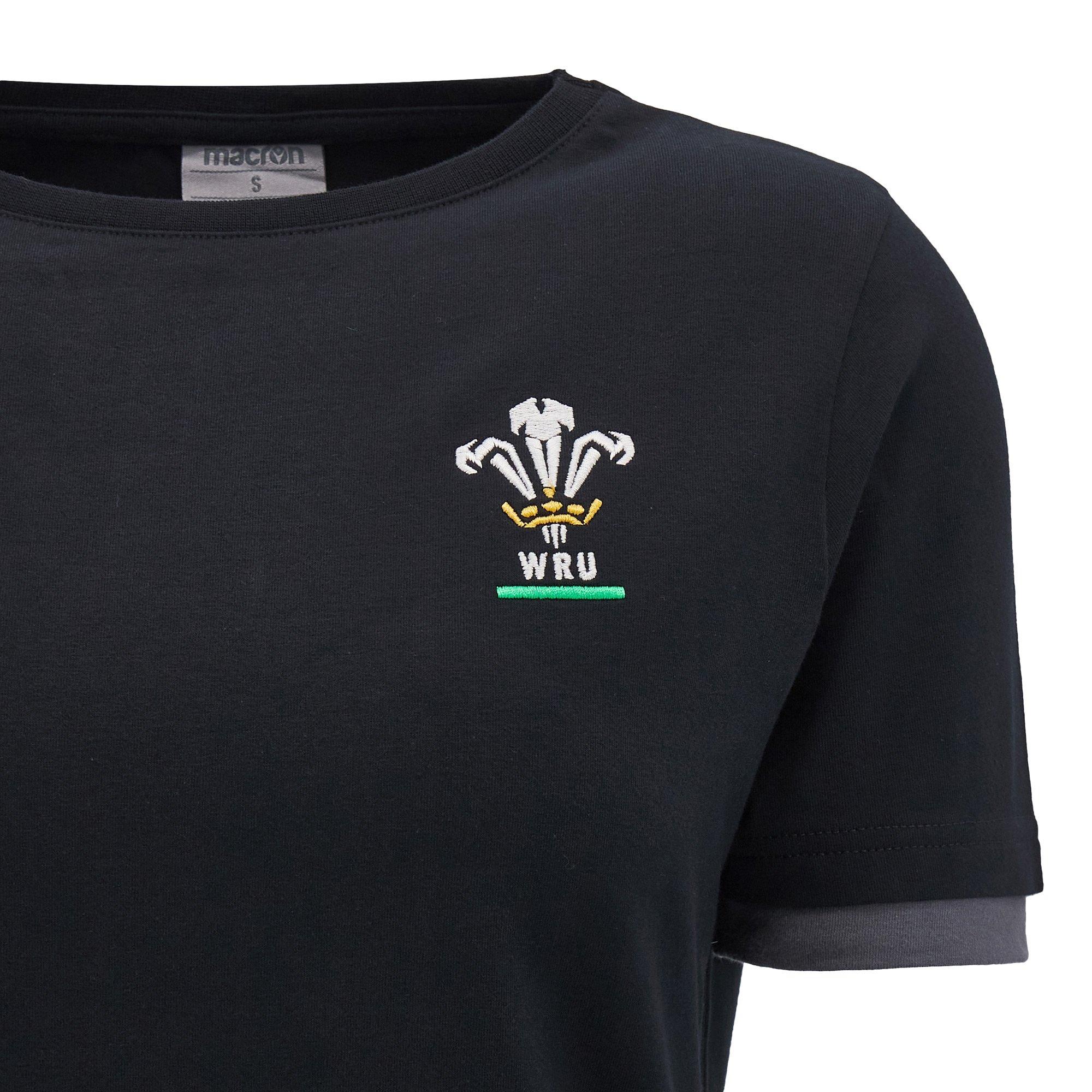 Crn/Zlt/Crv - Macron - Wales Rugby Union Travel T-Shirt 2024 Womens - 3