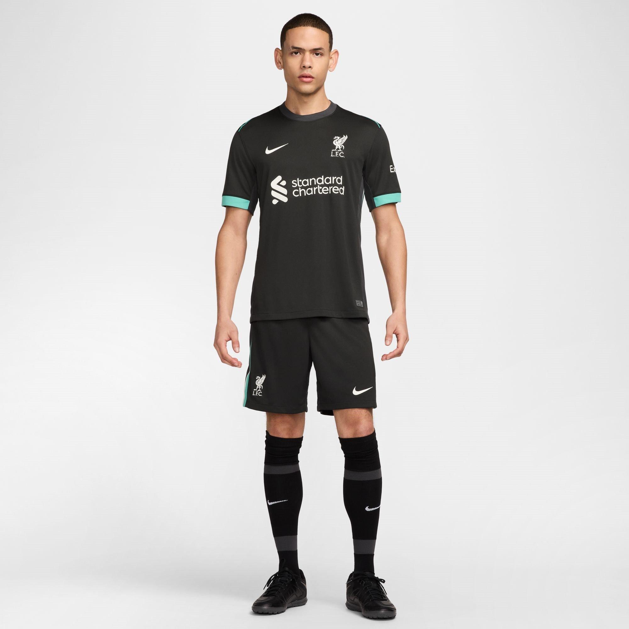 Teal - Nike - Liverpool Away Shorts 2024 2025 Adults - 8