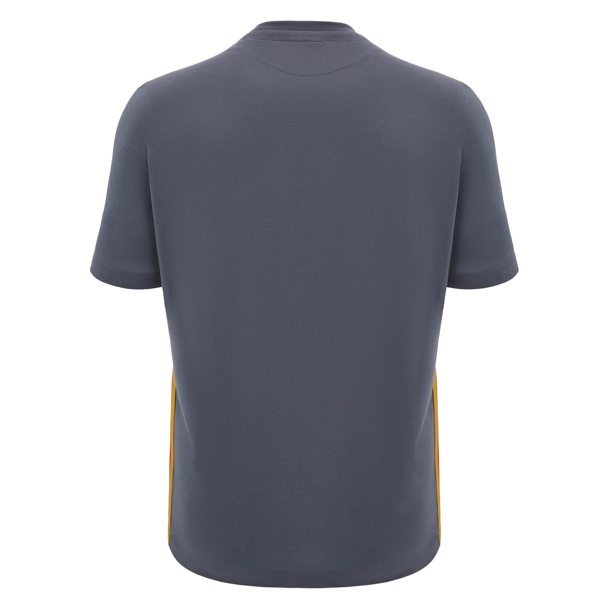 Sivo/Zlatno/Crveno - Macron - Wales Rugby Union T-Shirt 2024 Adults - 2