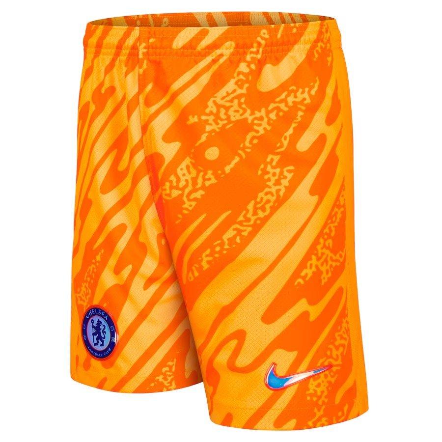 Nike Boys Chelsea Home Goalkeeper Shorts 2024 2025 Juniors - Orange - 11-12 (L)