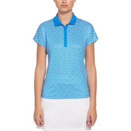 Callaway Missoni zigzag short-sleeved shirt Blau