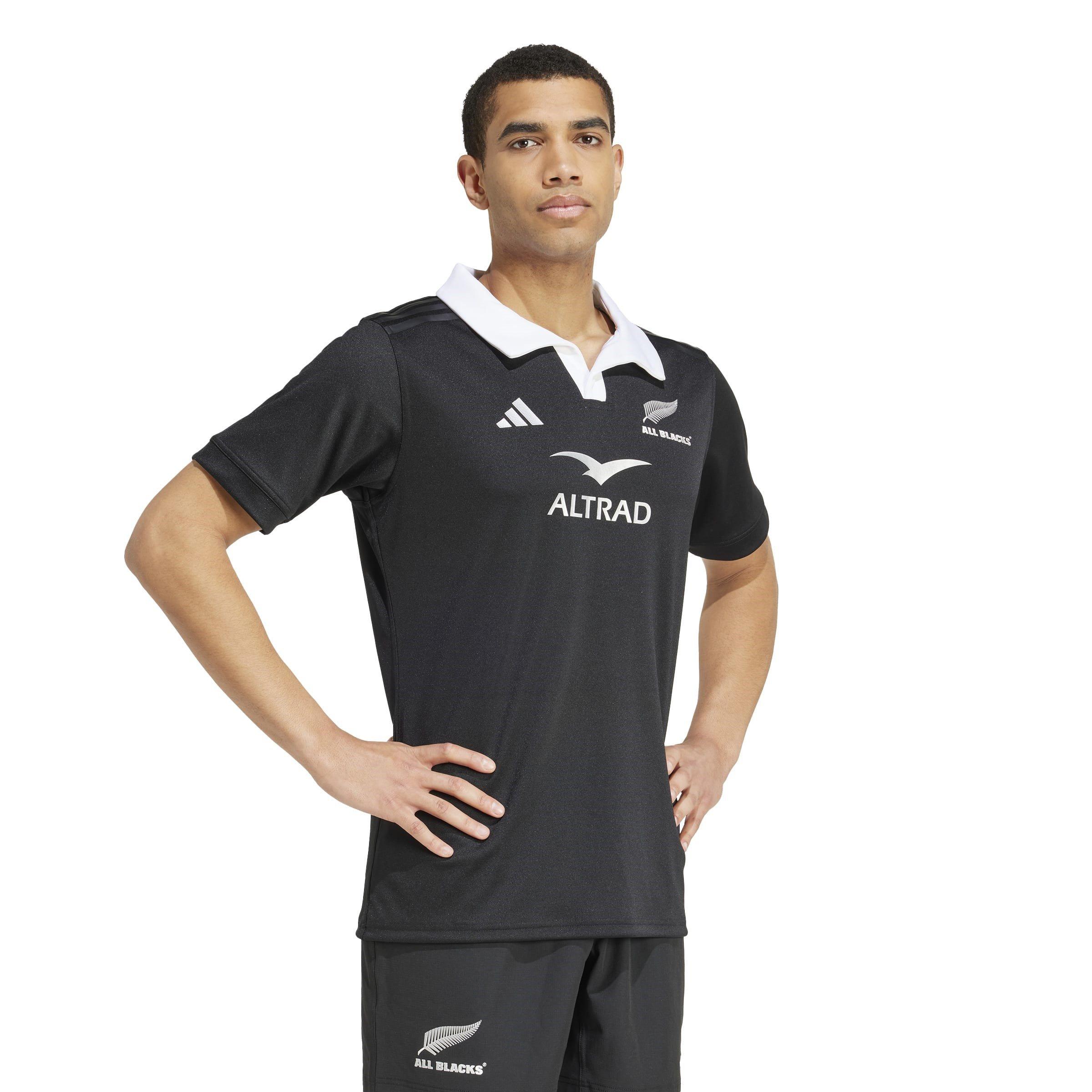 Preto - adidas - All Blacks Rugby Aeroready Short Sleeve Jersey 2024 Adults - 5