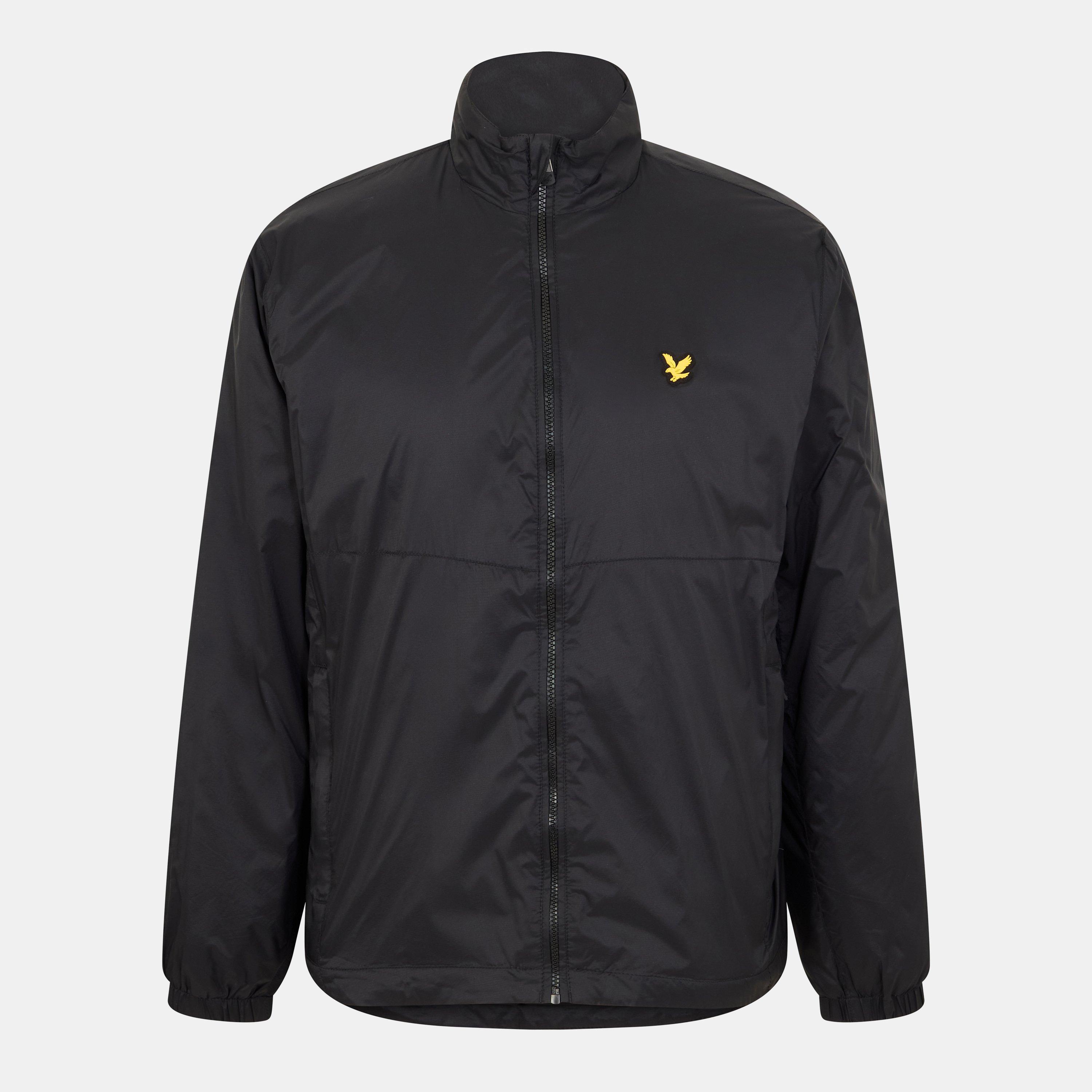 Jet Black - Lyle and Scott - Men's Logo Windbreaker Golf Jacket - 1