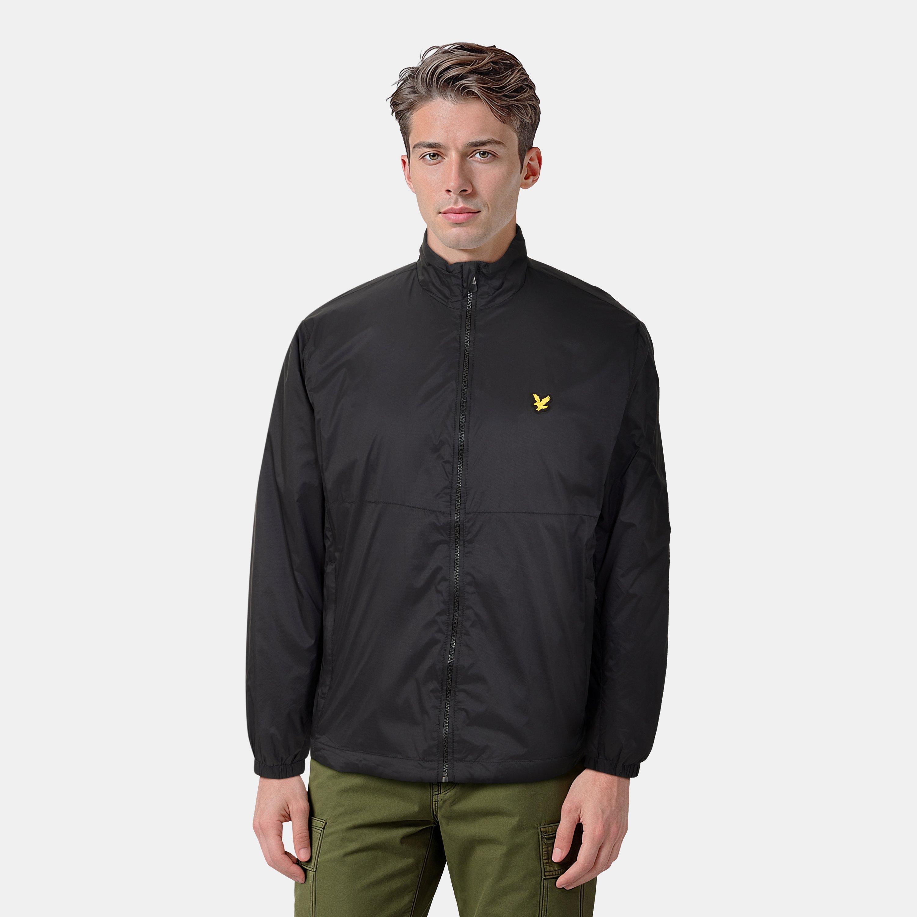 Jet Black - Lyle and Scott - Men's Logo Windbreaker Golf Jacket - 3