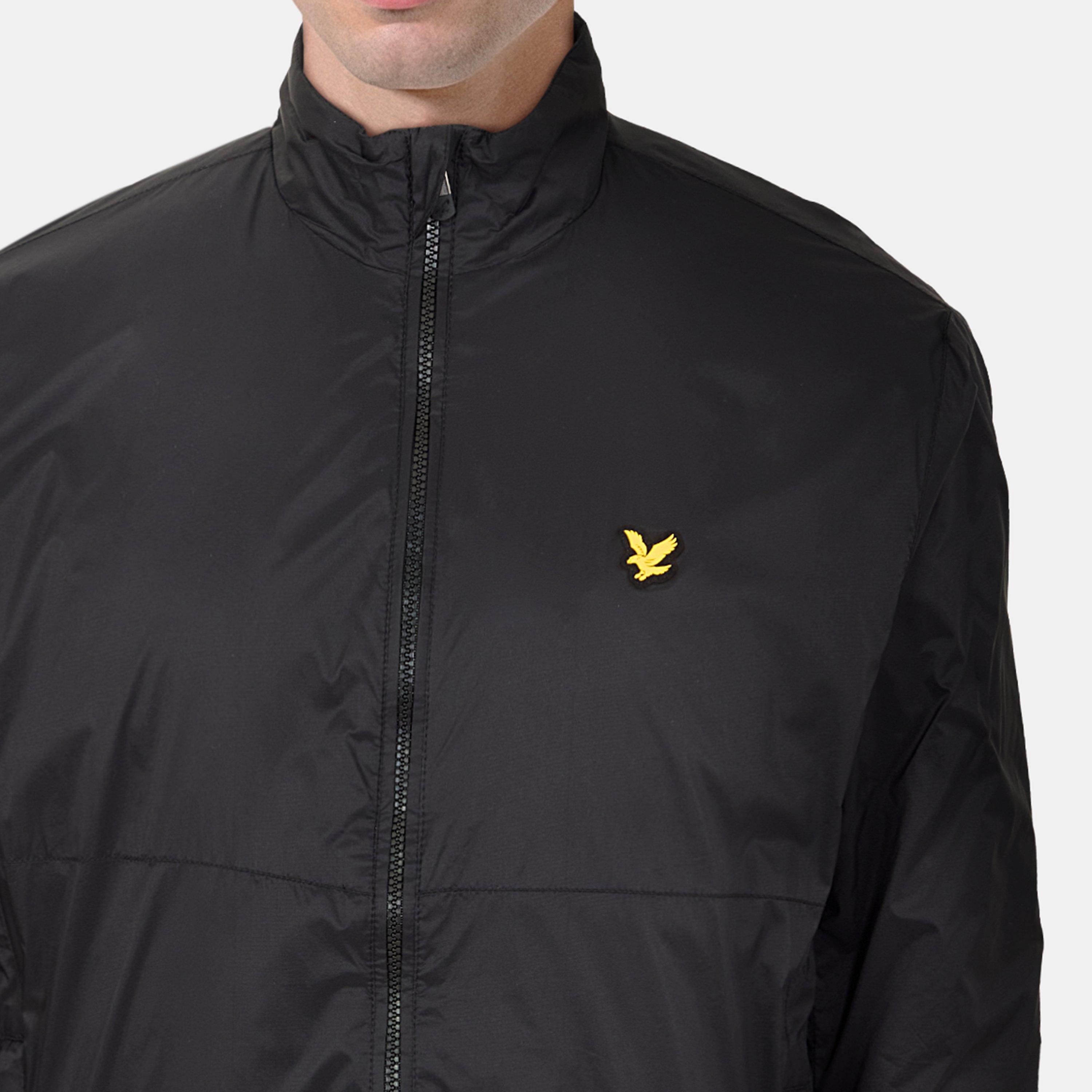 Jet Black - Lyle and Scott - Men's Logo Windbreaker Golf Jacket - 5