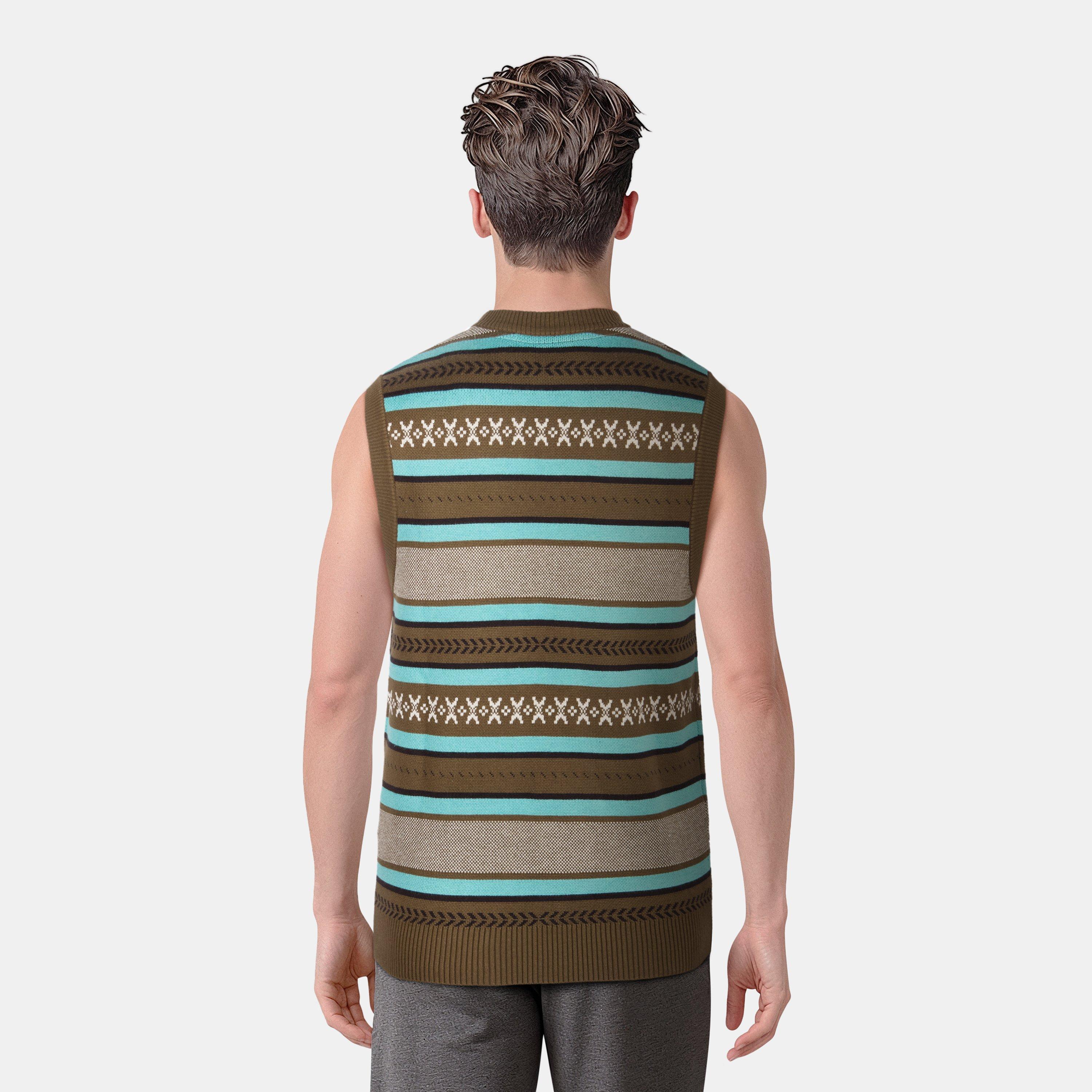 Olive - Lyle and Scott - Glen Fair Isle Vest - 3