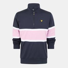 Lyle and Scott Colour Block Quarter Zip