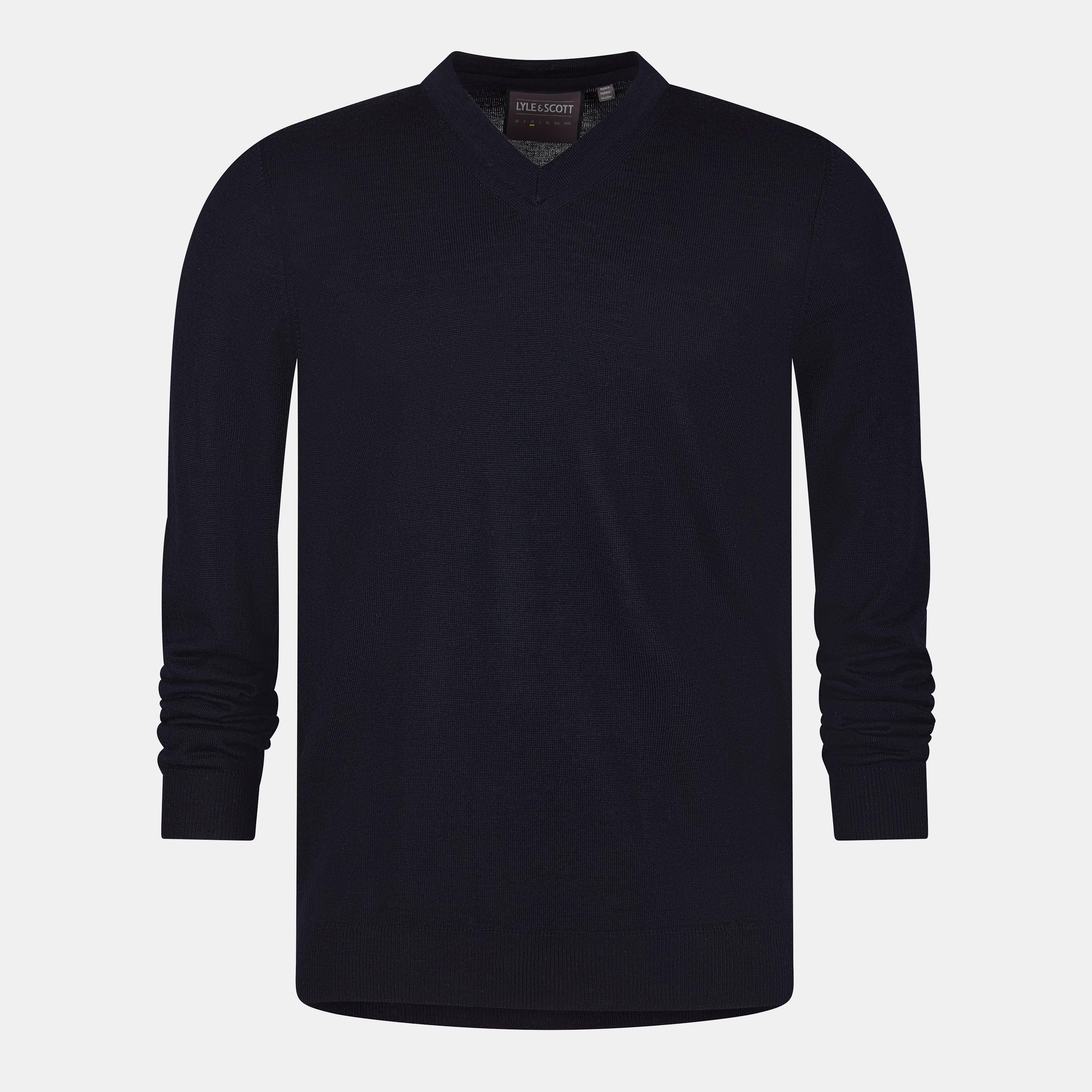 Lyle And Scott Men's Tonal Eagle Pullover Jumper - Dark Navy - XS