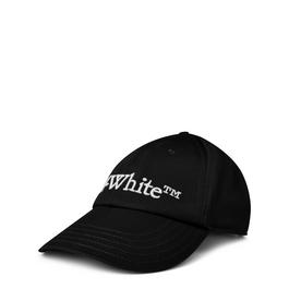 Off White Logo Embroidered Cotton Gabardine Baseball Cap