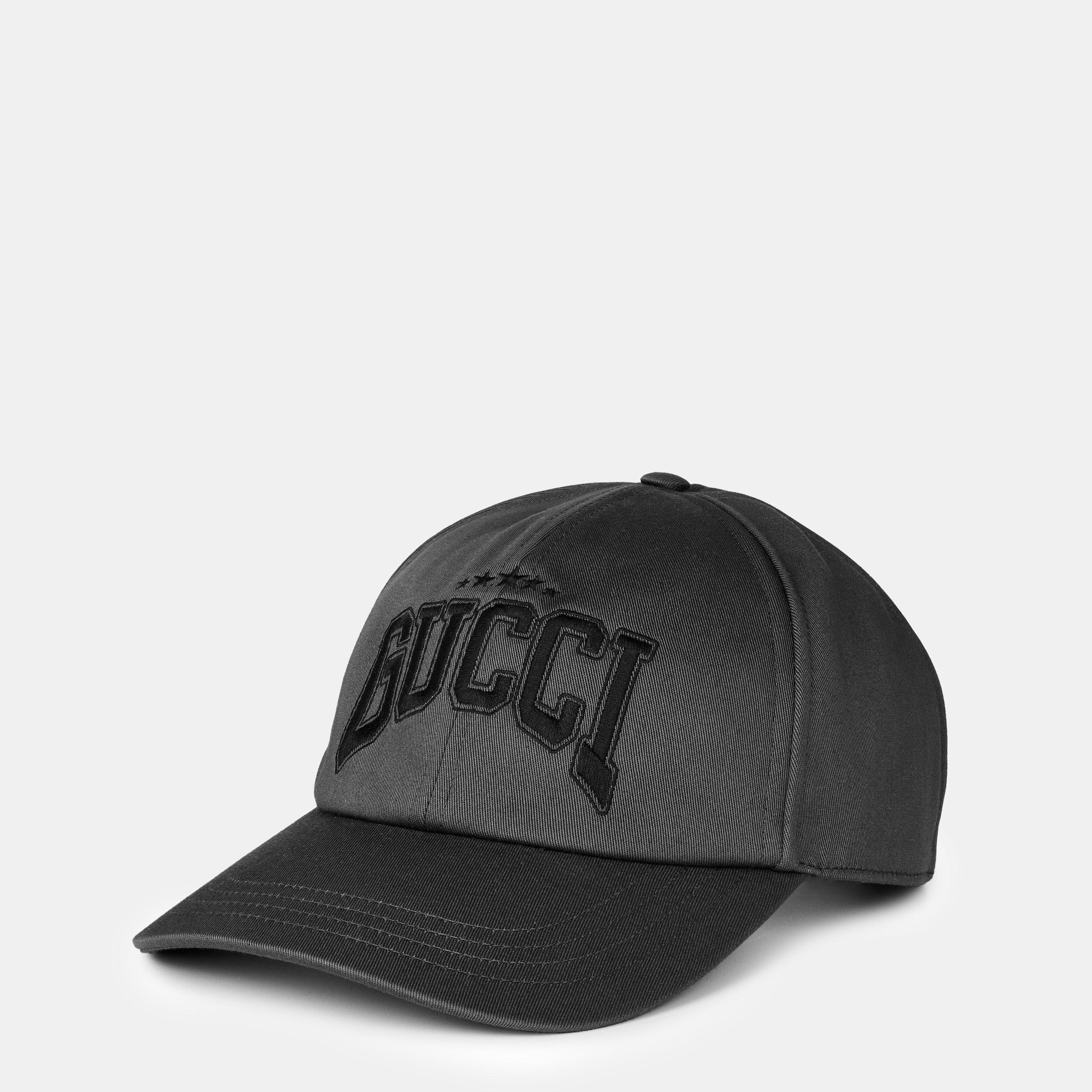 Grpht Grey/Blck - Gucci - Varsity Baseball Cap - 1