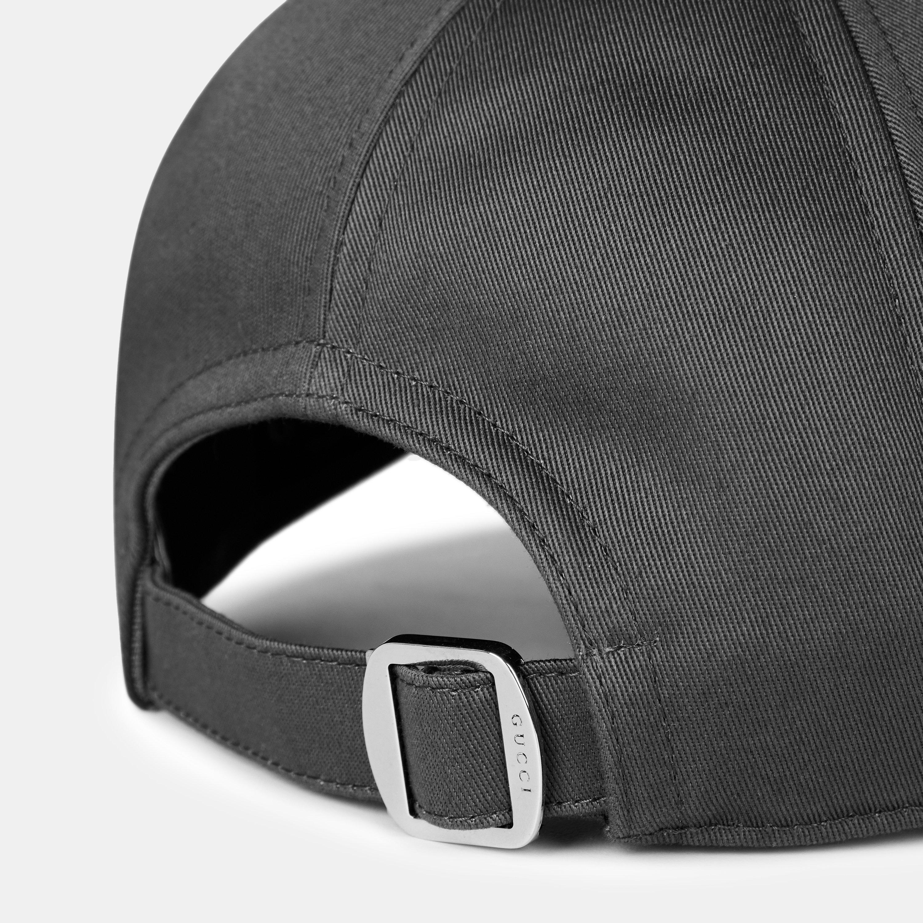 Grpht Grey/Blck - Gucci - Varsity Baseball Cap - 4