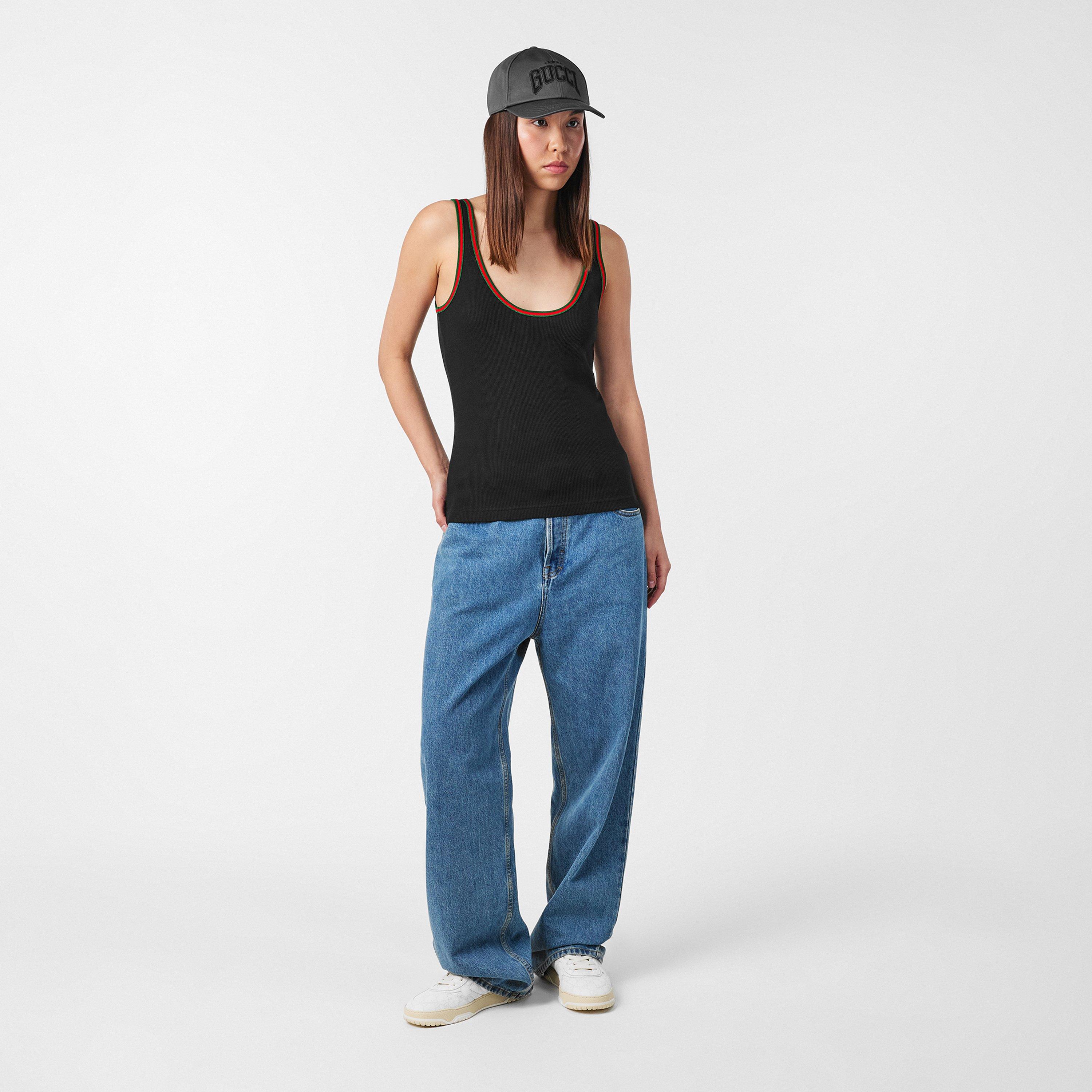 Grpht Grey/Blck - Gucci - Varsity Baseball Cap - 5