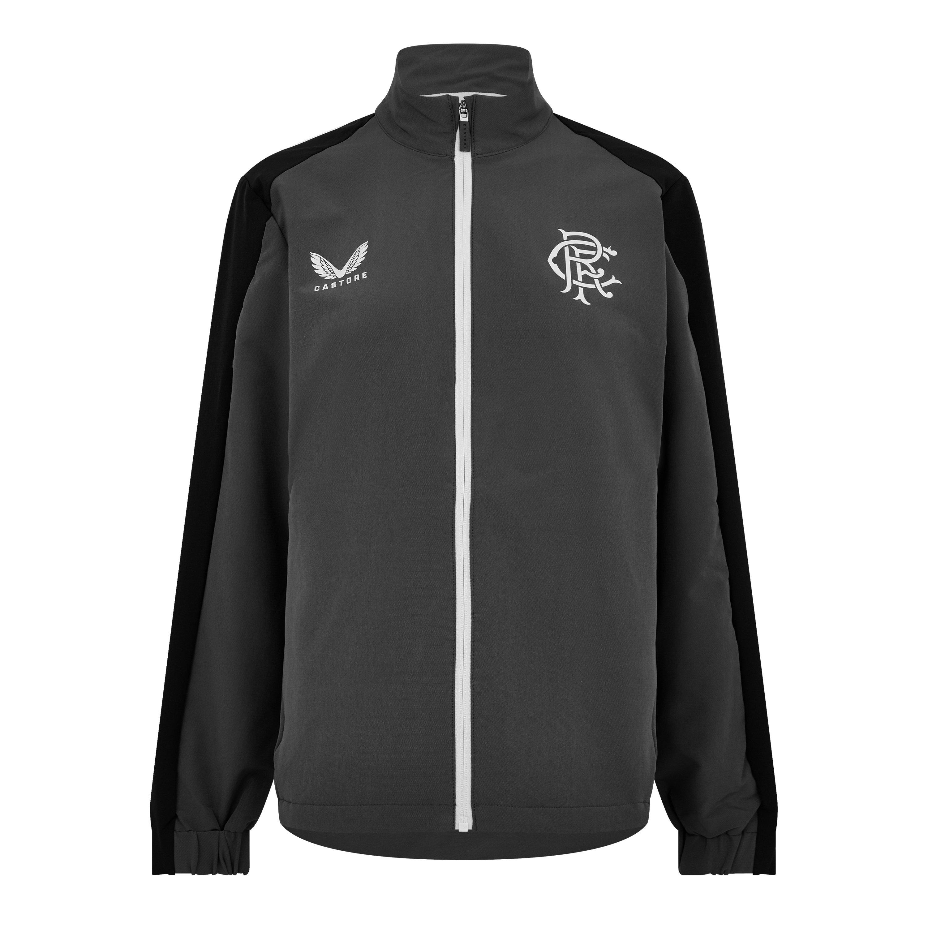 Castore Women's Irongate Rangers Travel Long Sleeve Full Zip Licensed Rain Anorak - 18 (2XL)