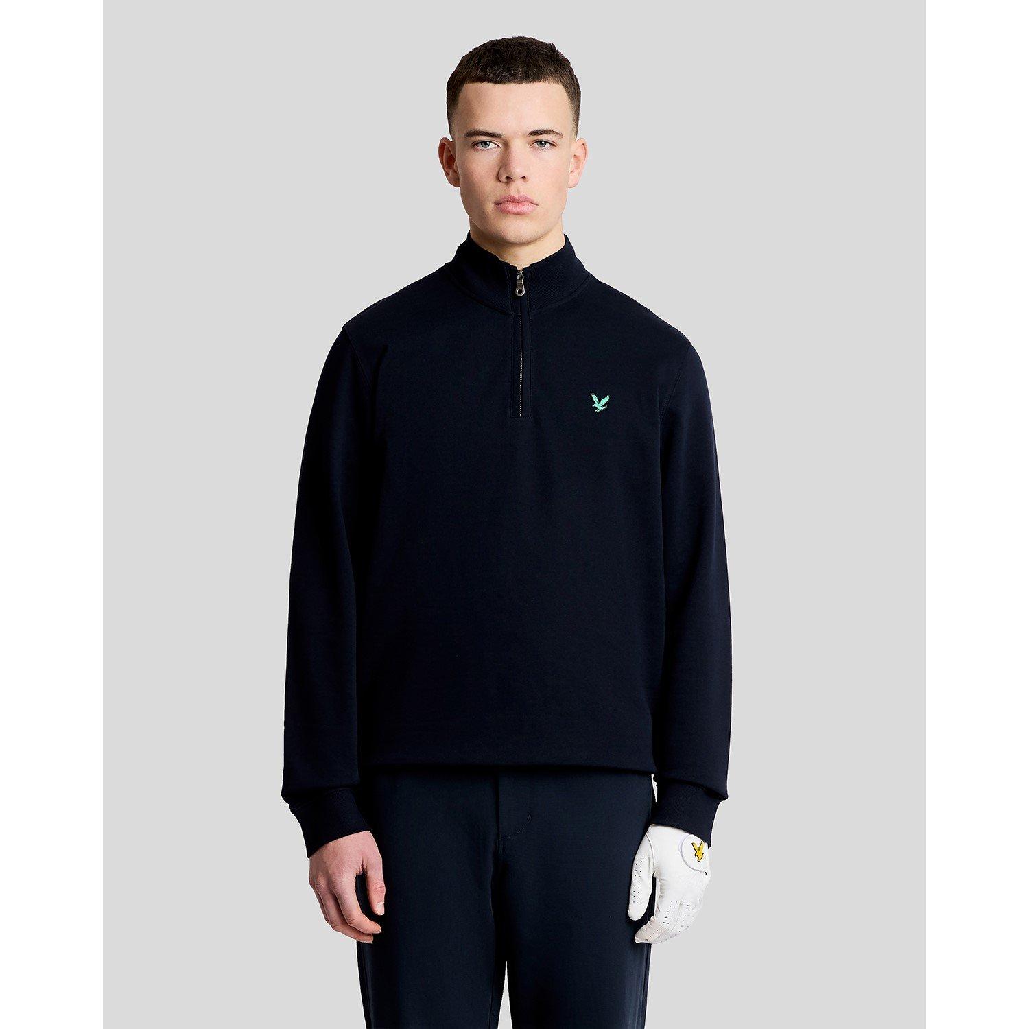 Lyle And Scott Men's Lyle & Scott Golf Green Eagle Quarter Zip Midlayer - Z271 Dark Navy - S