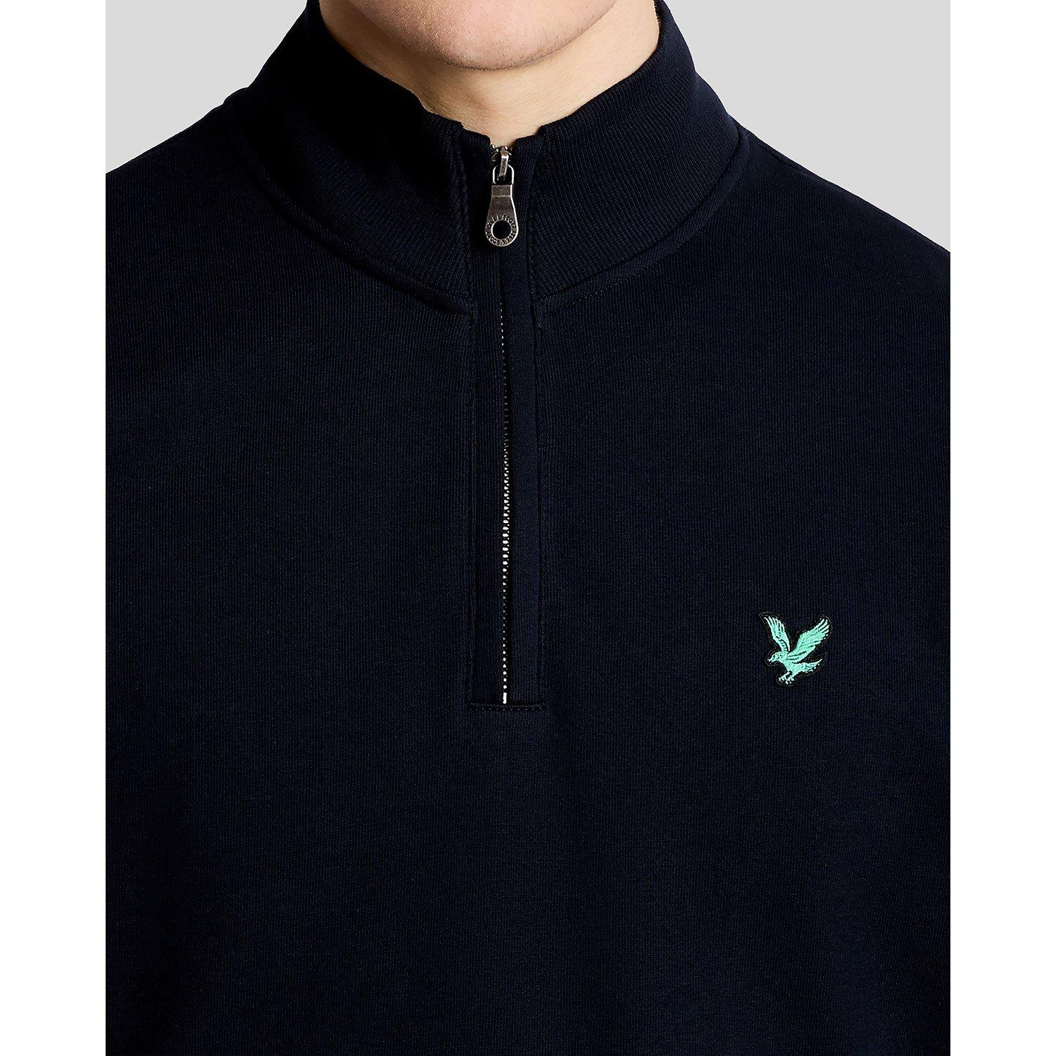 Z271 Dark Navy - Lyle and Scott - Lyle & Scott Golf Green Eagle Quarter Zip Midlayer - 4