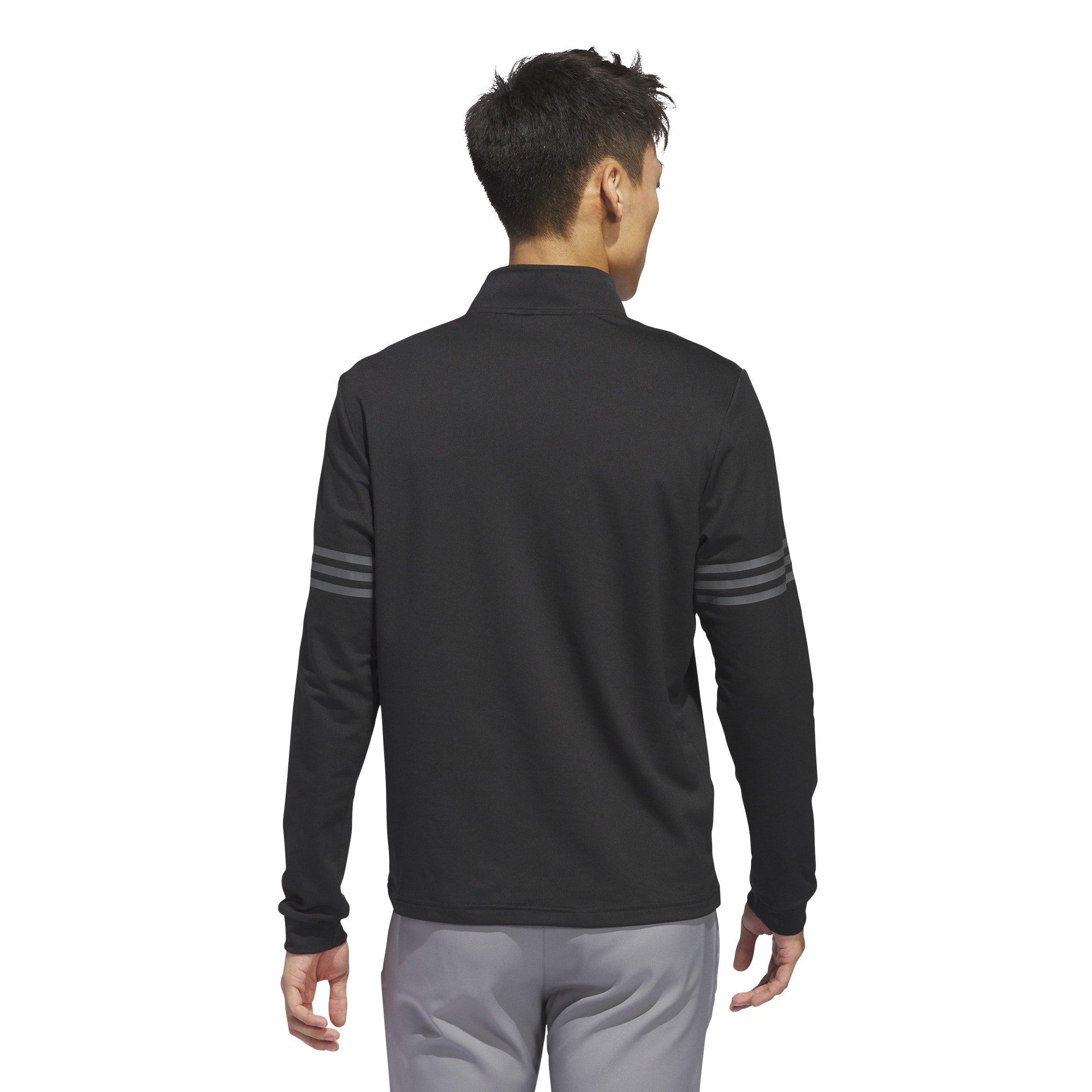 Schwarz - adidas - 3 Stripe Zip Top Mens - 4
