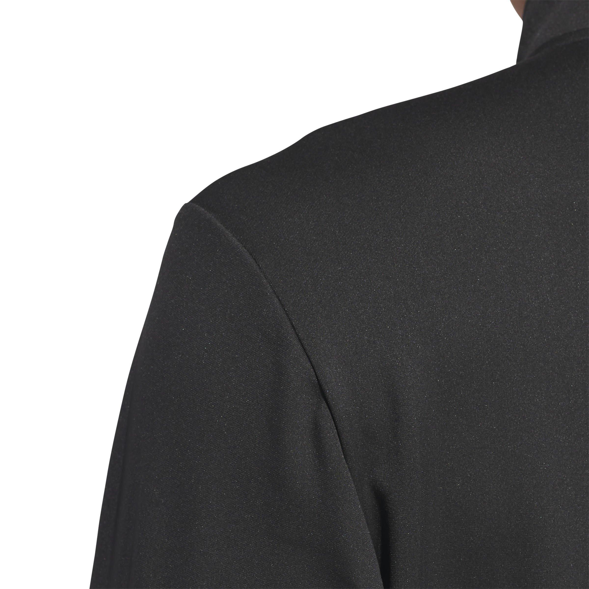 Schwarz - adidas - 3 Stripe Zip Top Mens - 6