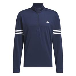 adidas 3 Stripe Zip Top Mens