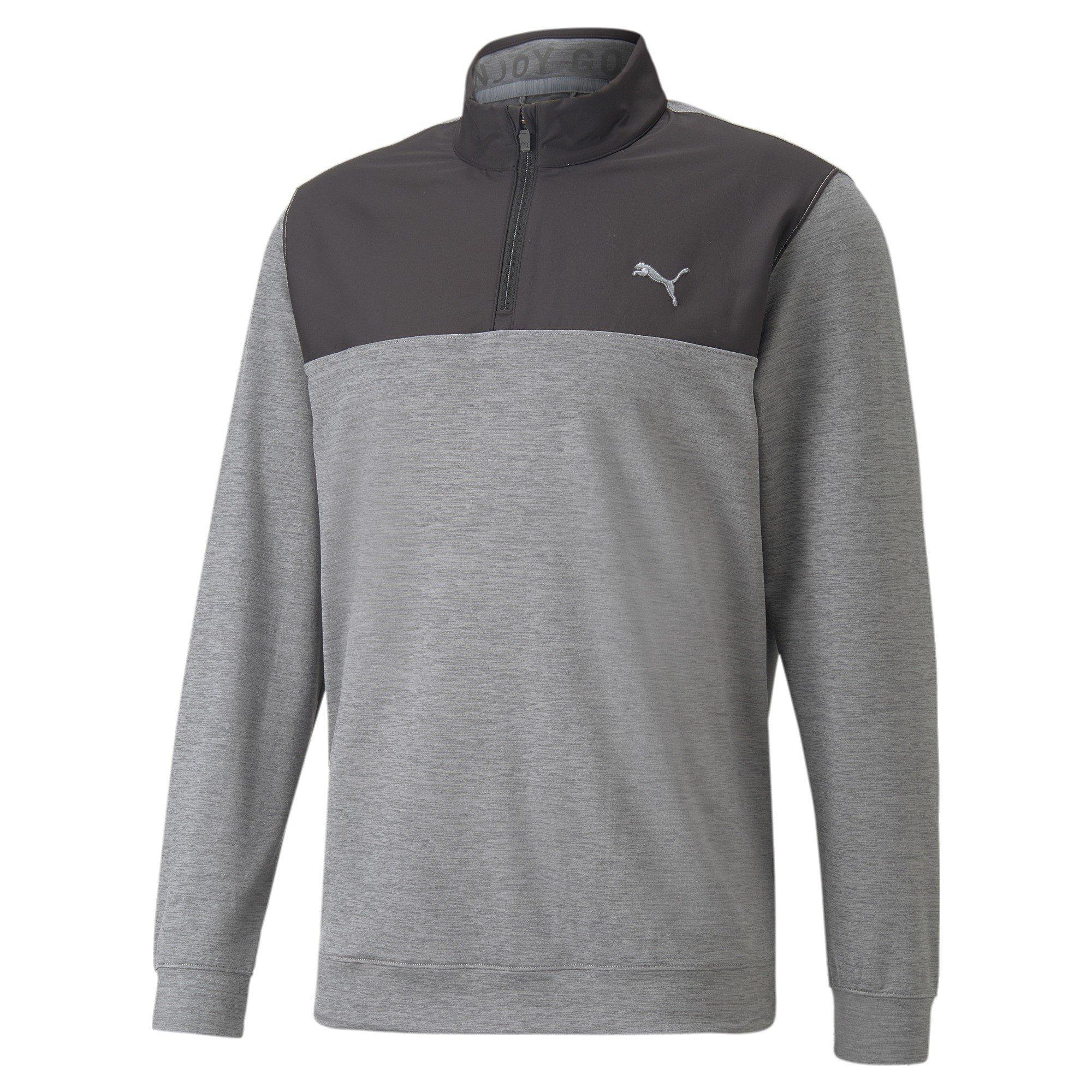 Black-Shade - Puma - Men's Cloudspun Zip Pullover - 1