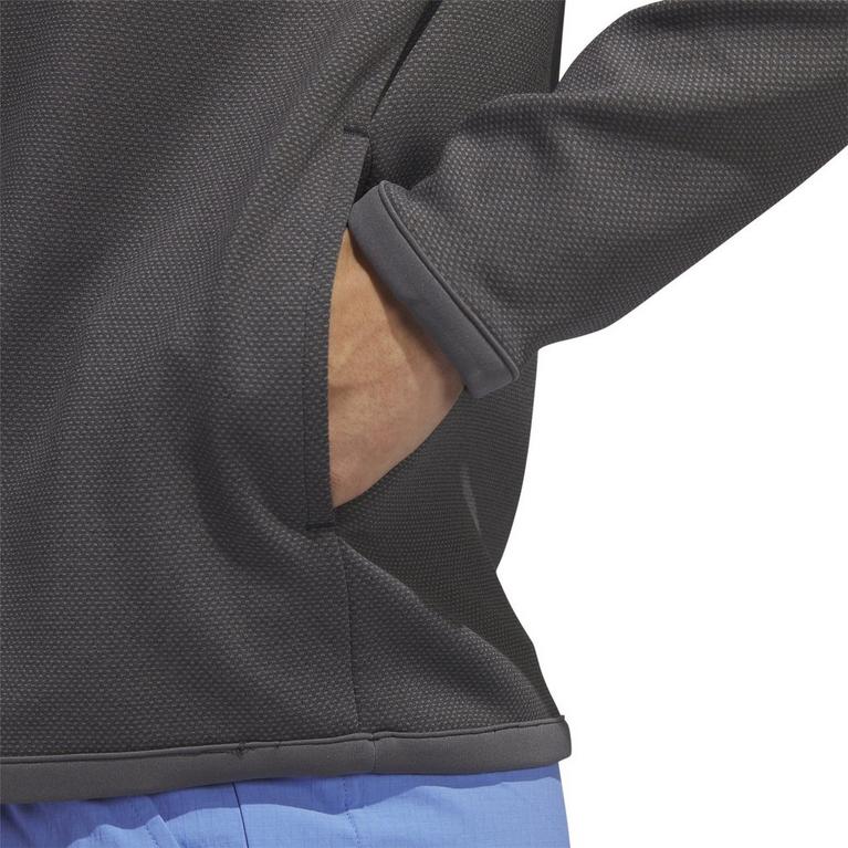 Gris carbone - adidas - Microdot 1/4 Zip Golf Sweatshirt Mens - 6