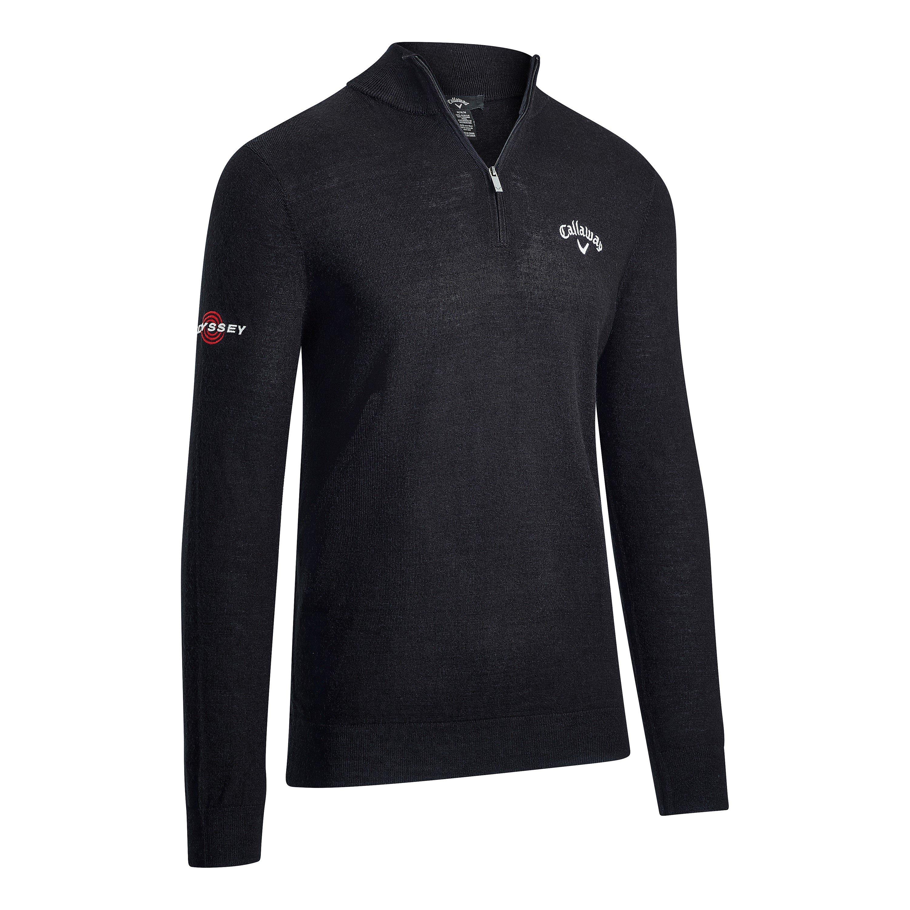 Callaway Men's Zip Sweater - Black Ink - Small
