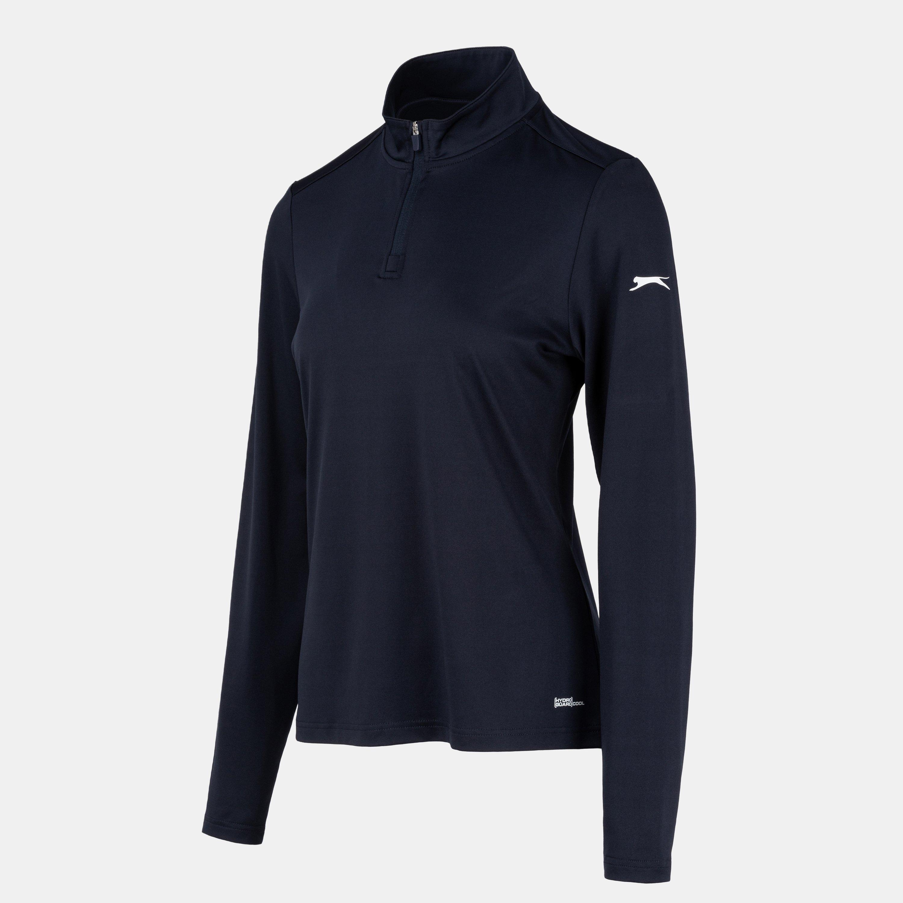 Marineblauw - Slazenger - Golf Pullover Zip Top Womens - 3