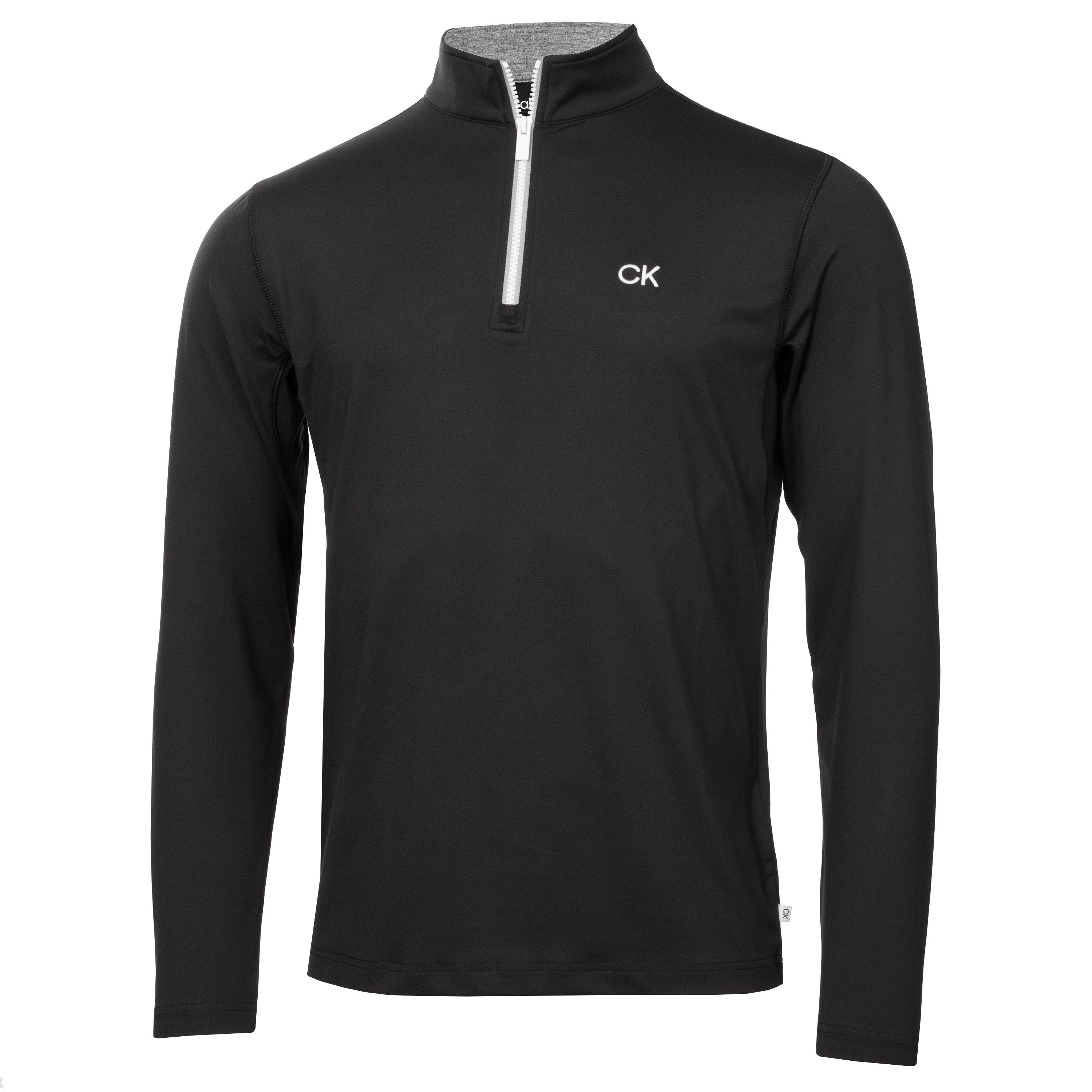 Calvin Klein Golf Men's Ck Golf Albany Half Zip Pullover - Black - Small