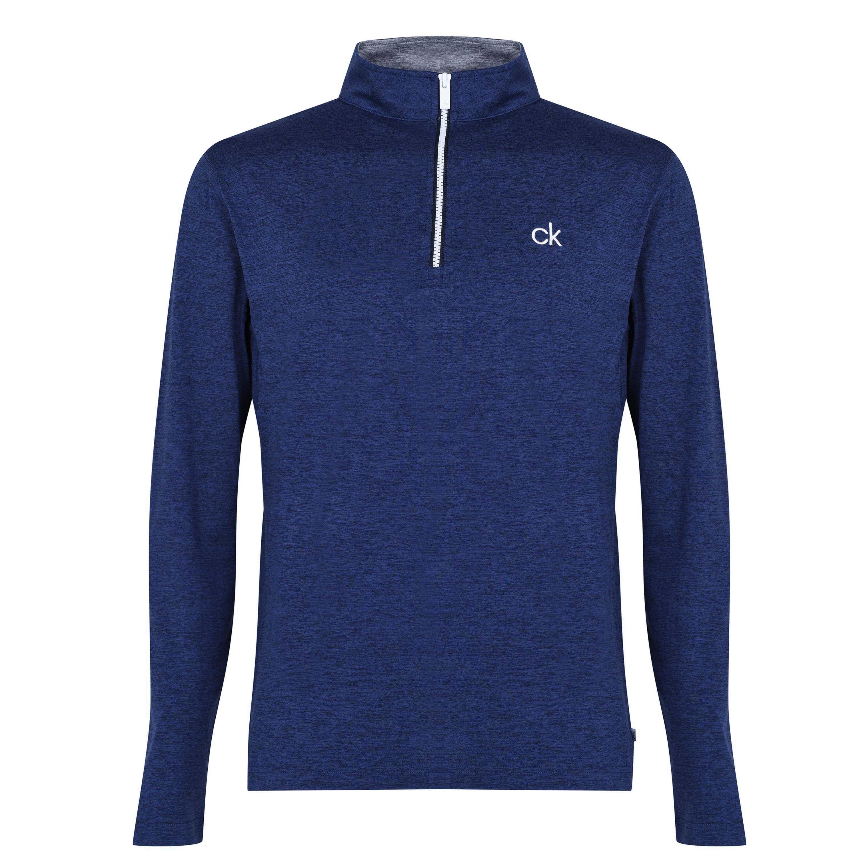 Calvin Klein Golf Men's Ck Golf Albany Half Zip Pullover - Navy Marl - Medium