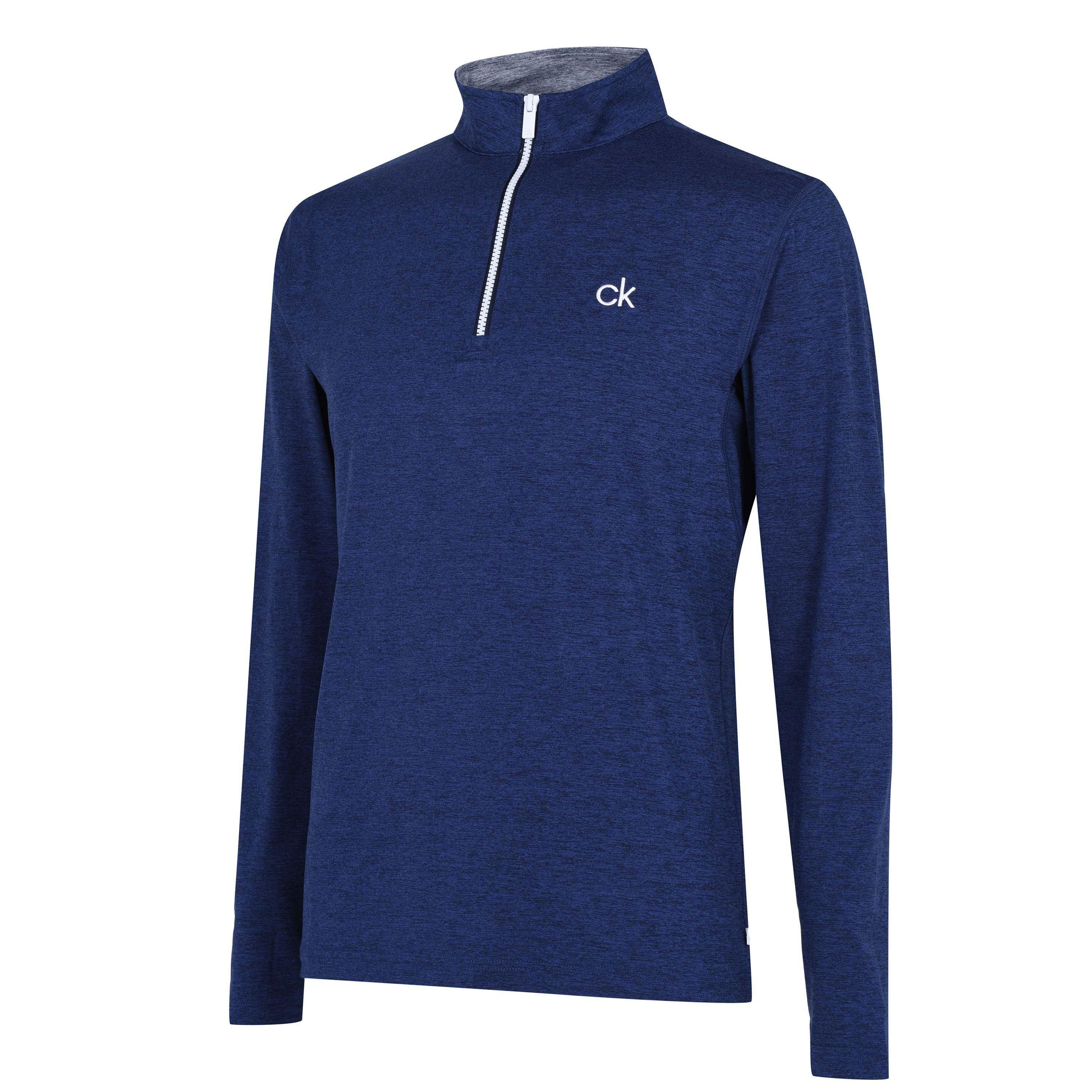 Navy Marl - Calvin Klein Golf - Golf Albany Half Zip Pullover Mens - 6