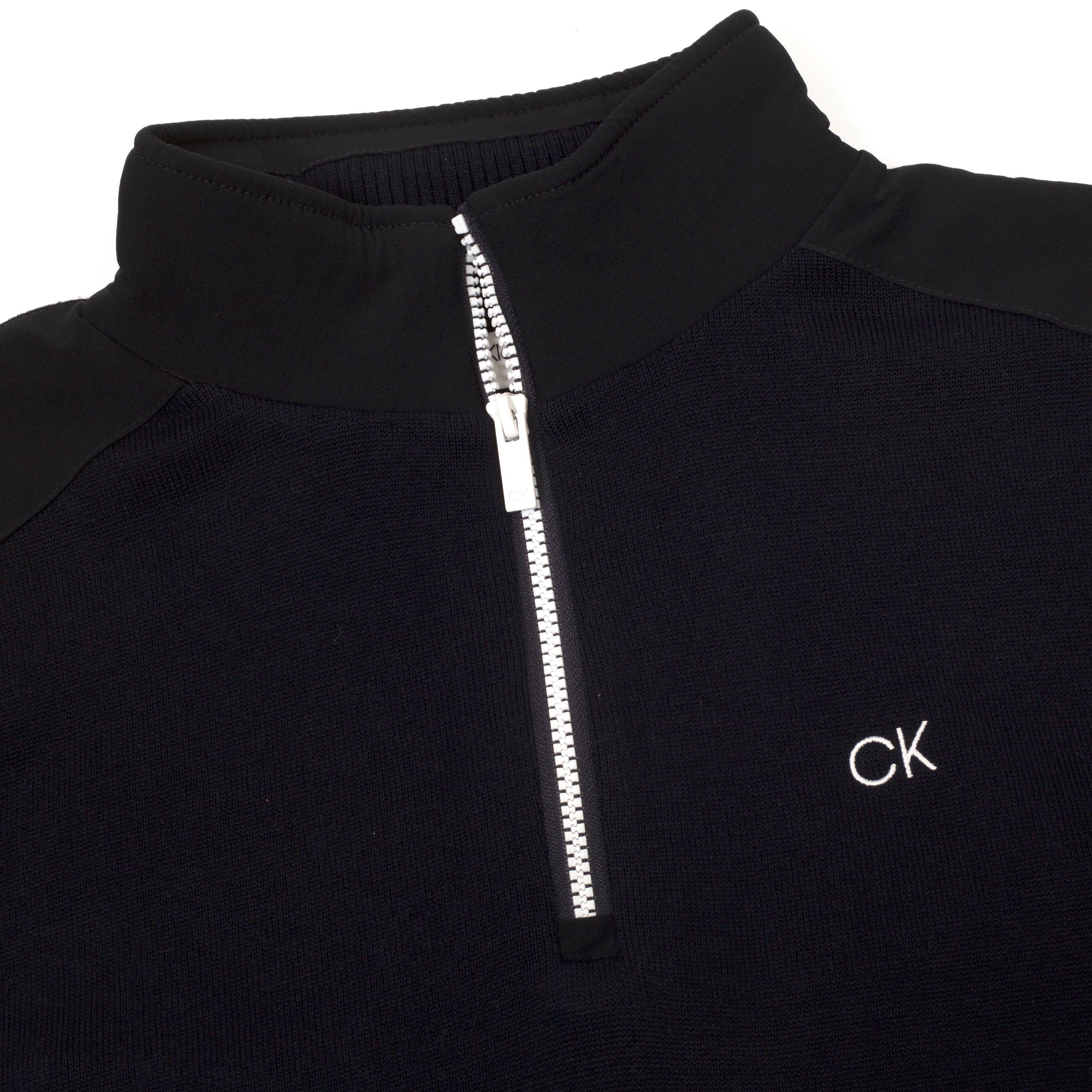Navy - Calvin Klein Golf - Men's Half Zip Jumper - 3