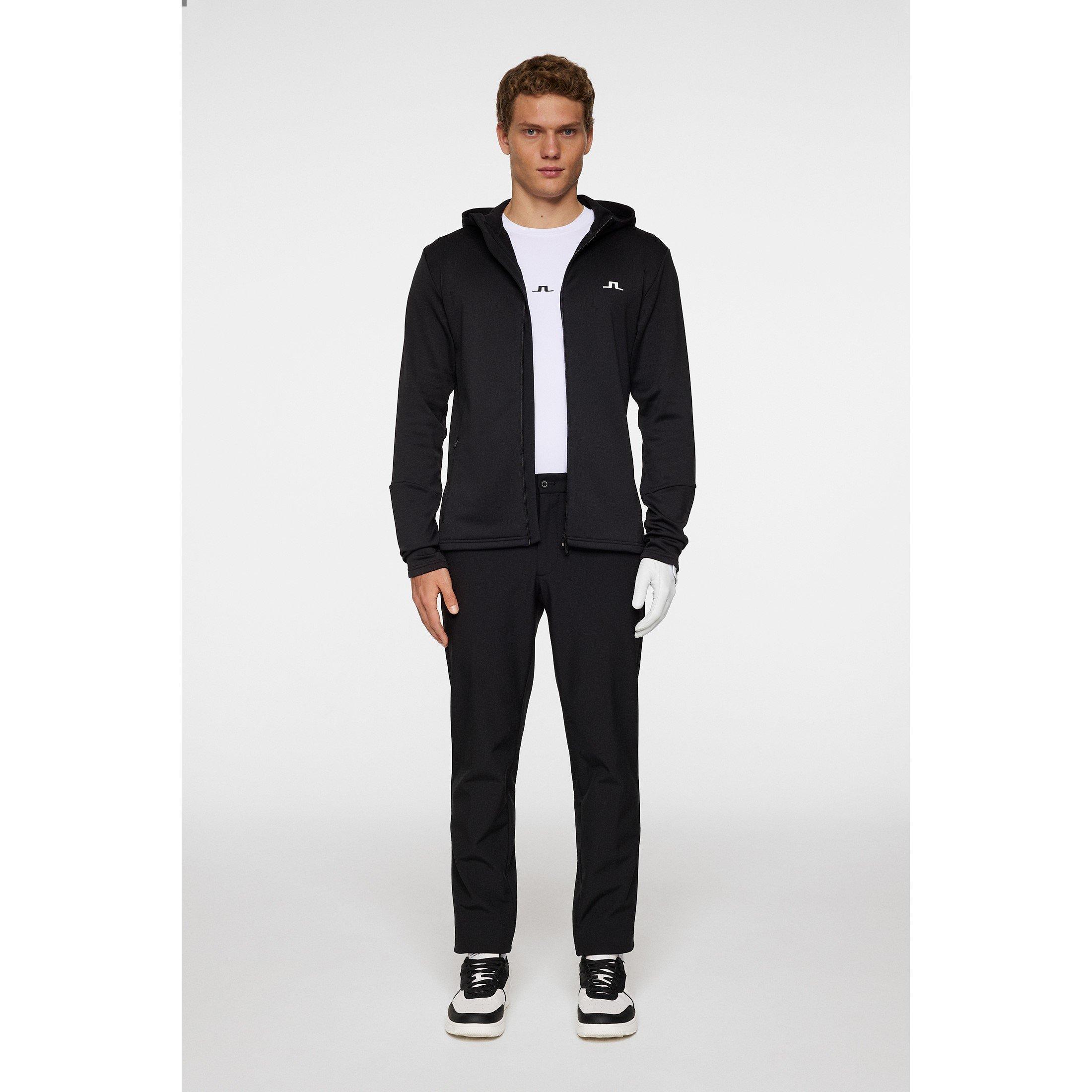 Zwart - J Lindeberg Golf - Men's Full Zip Hoodie - 5