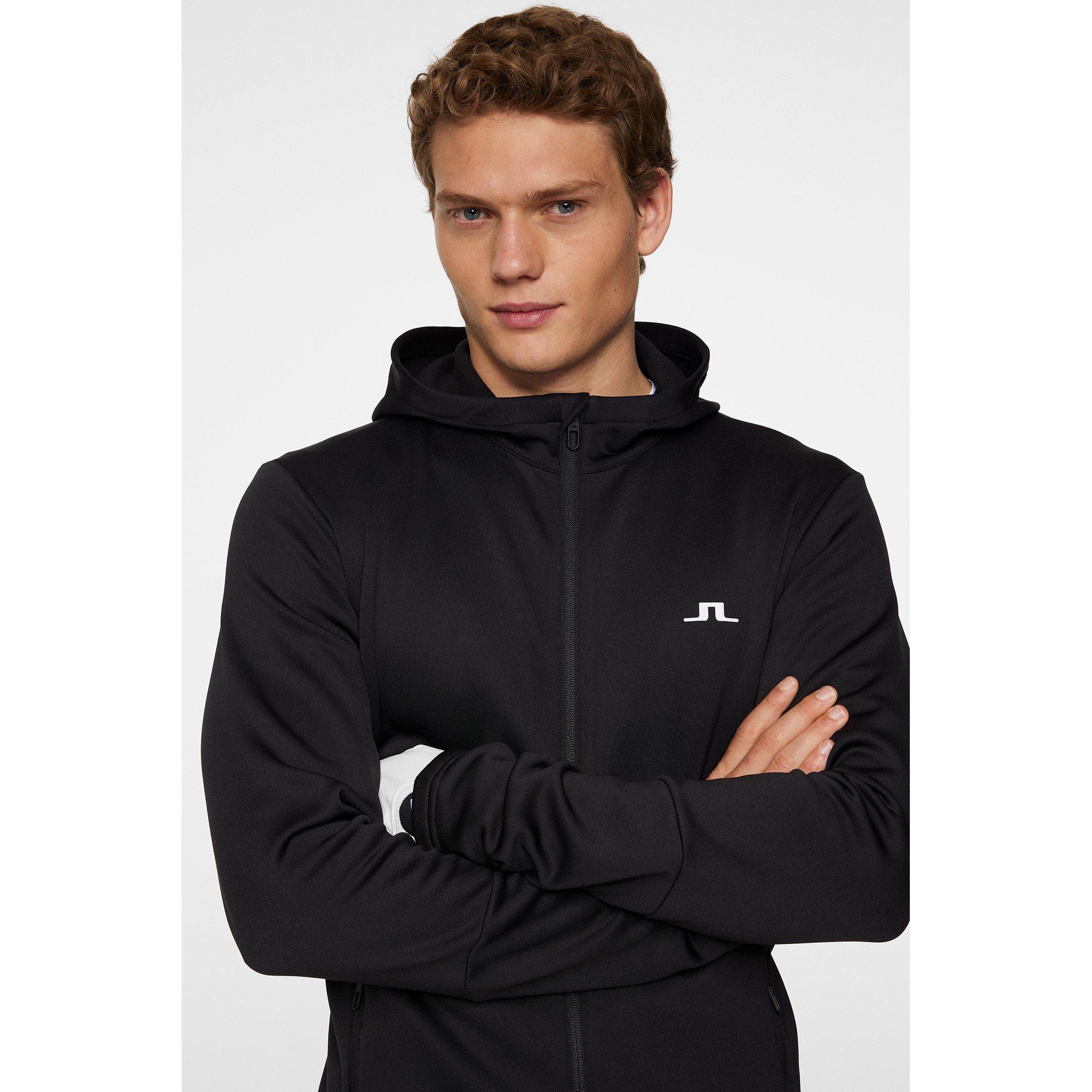 Zwart - J Lindeberg Golf - Men's Full Zip Hoodie - 6