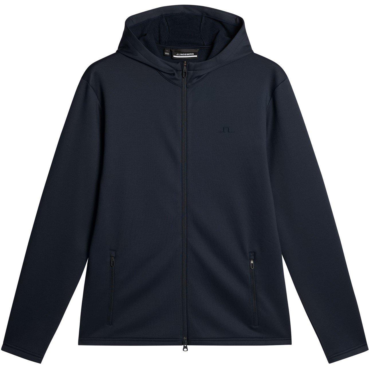 jlindeberg golf ハイネックジャケット ネイビー/グレー J Lindeberg Golf Men's Full Zip Hoodie | Sports Direct