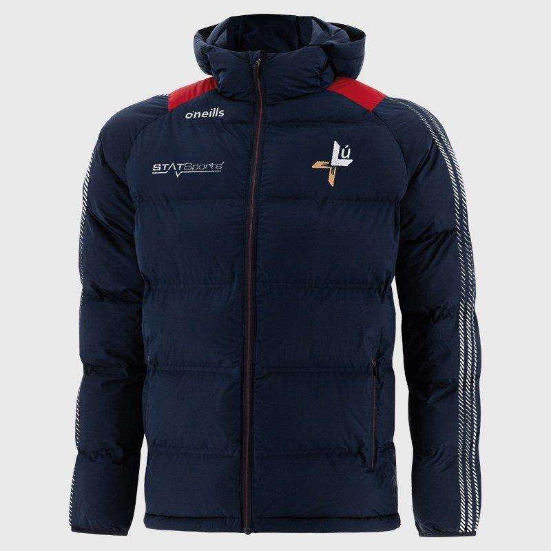 Marn/Red/Wht - ONeills - O'Neill's Louth Dynamo Hooded Padded Long Sleeve Performance Training Jacket - 1