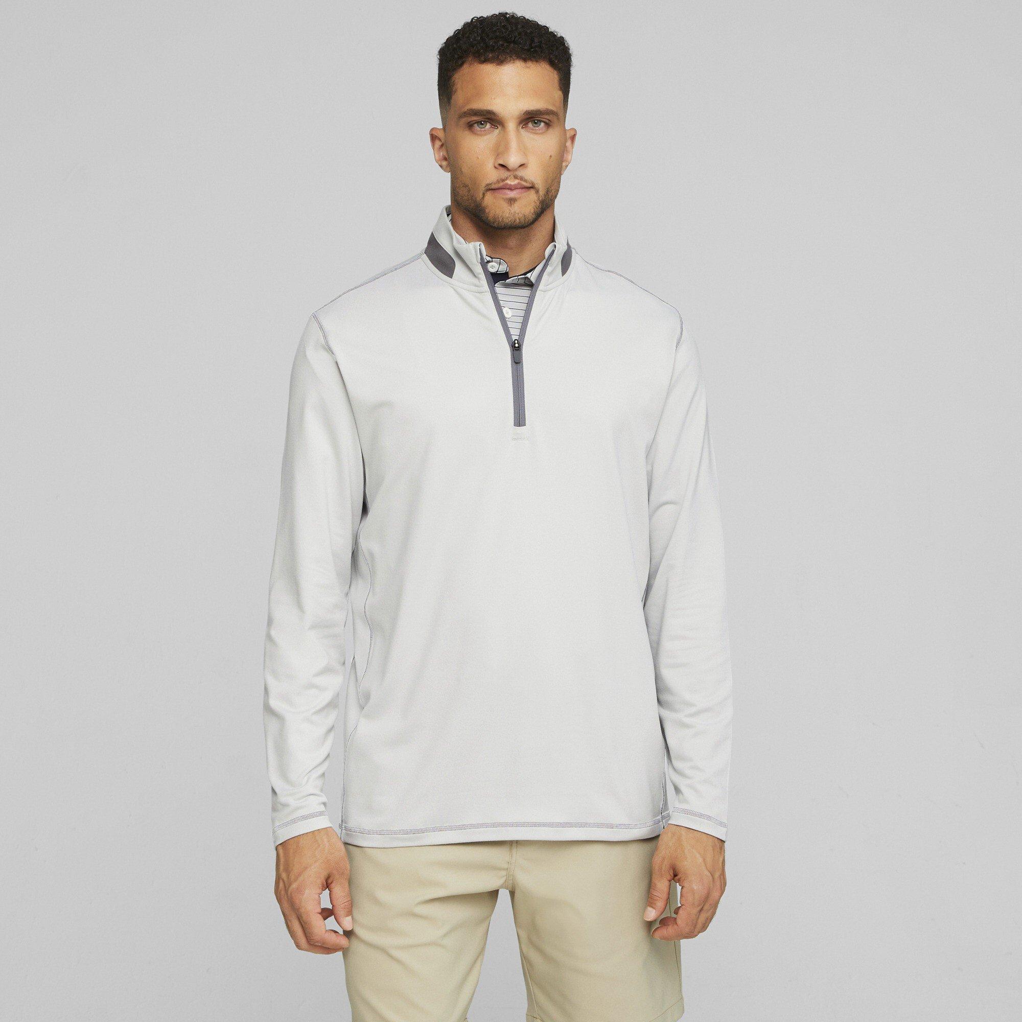 Askegrå/Skifer - Puma - Puma Lightweight 1/4 Zip Jumper Mens - 3